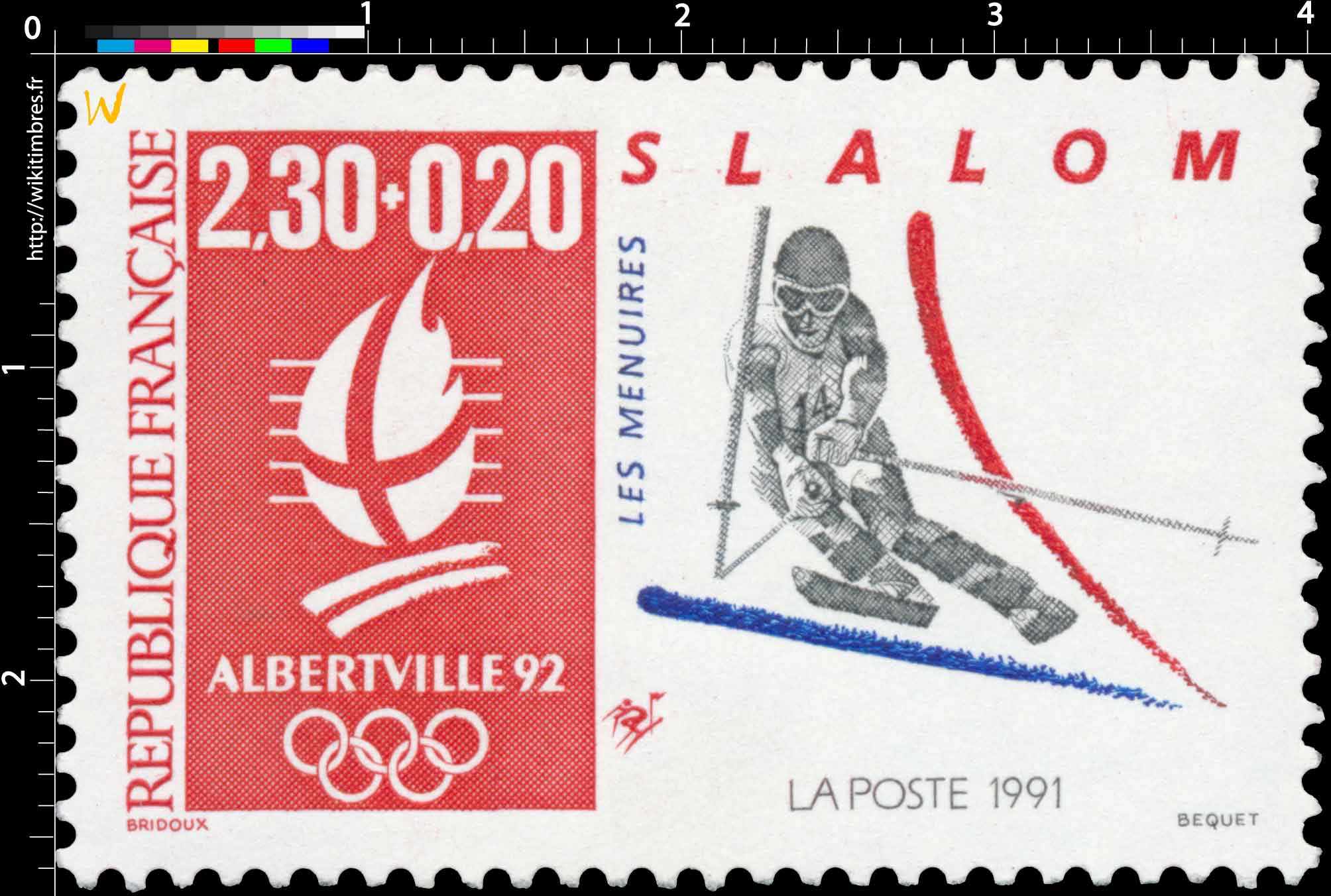 1991 ALBERTVILLE 92 SLALOM LES MÉNUIRES