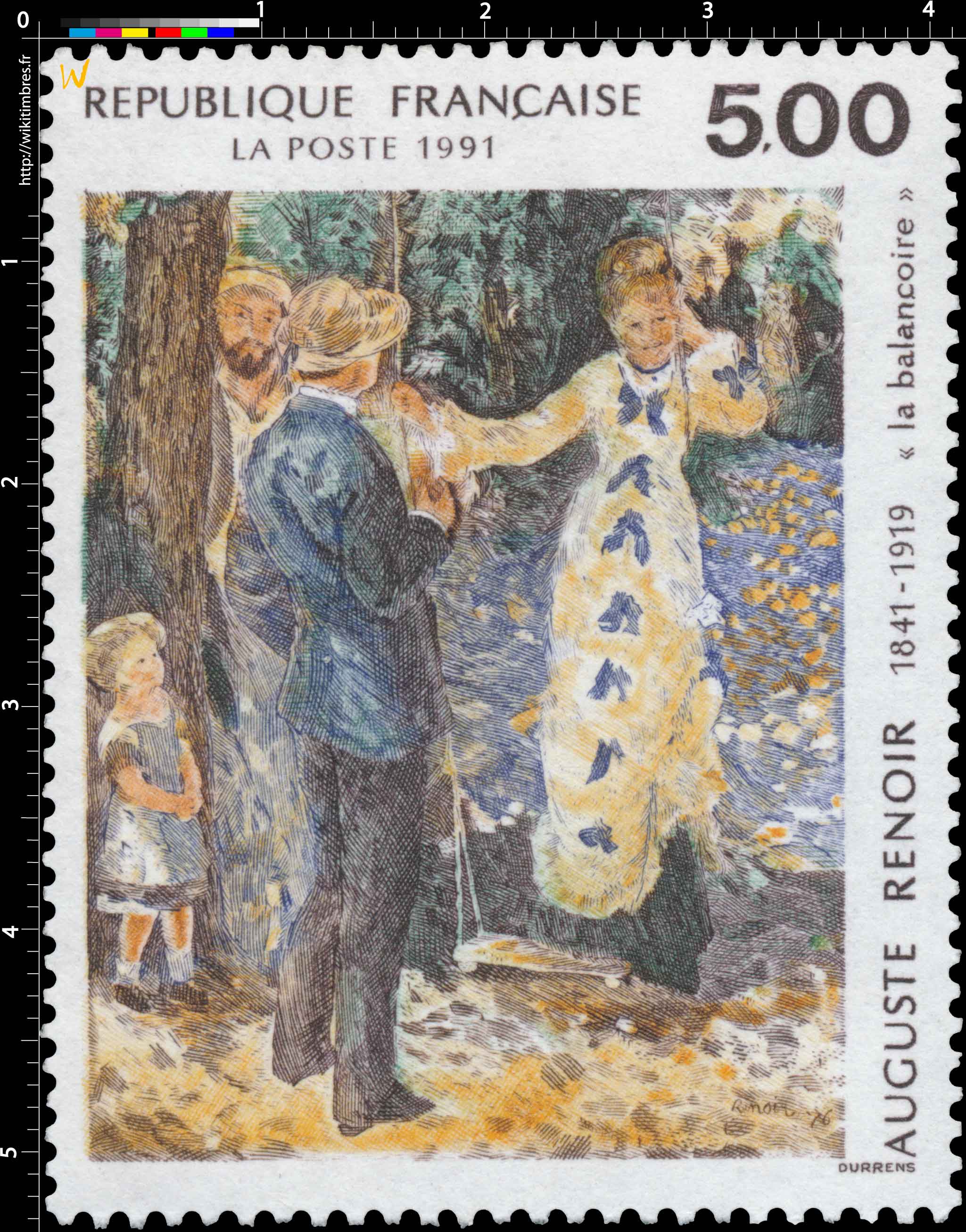 1991 AUGUSTE RENOIR 1841-1919 'La balançoire