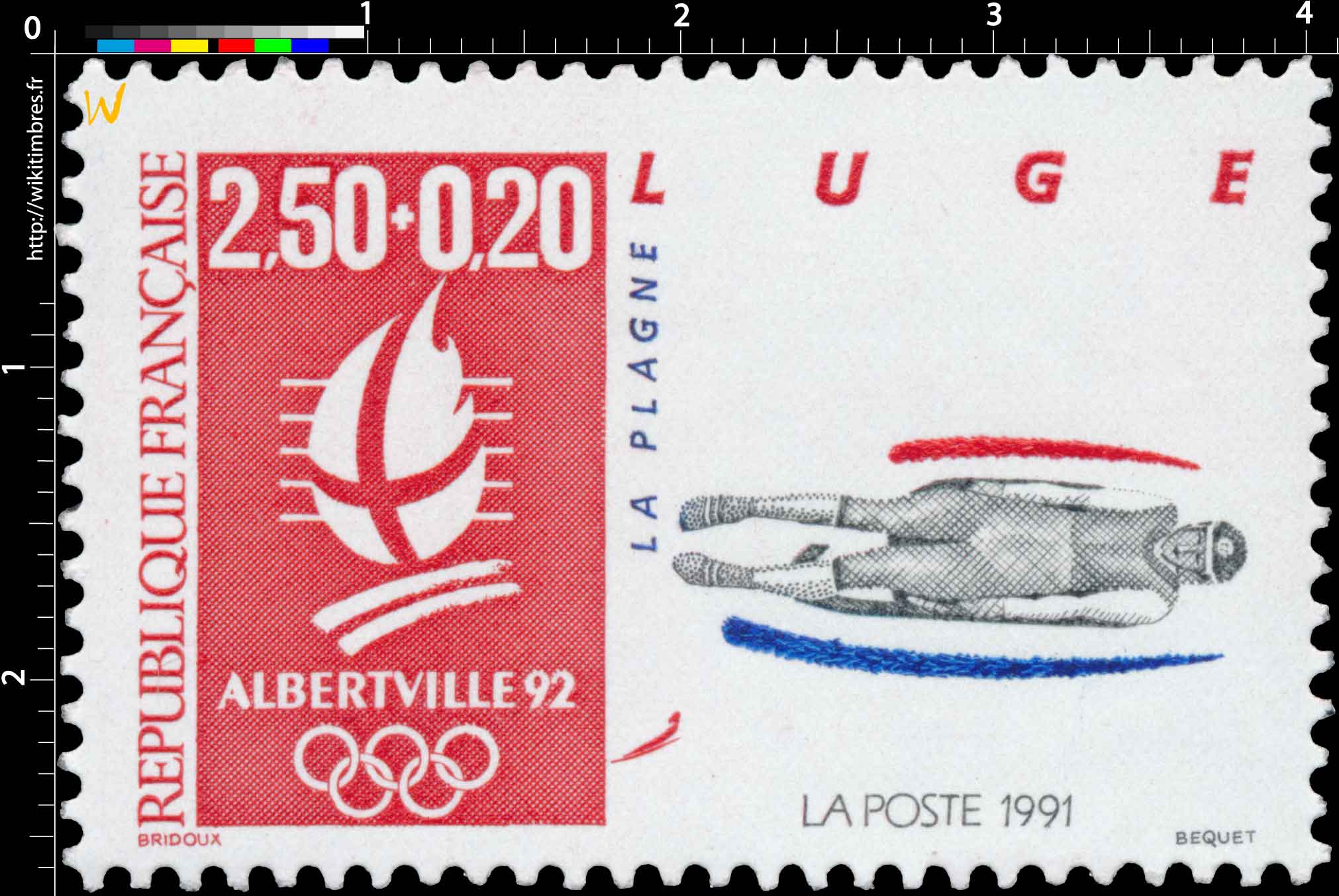 1991 ALBERTVILLE 92 LUGE LA PLAGNE