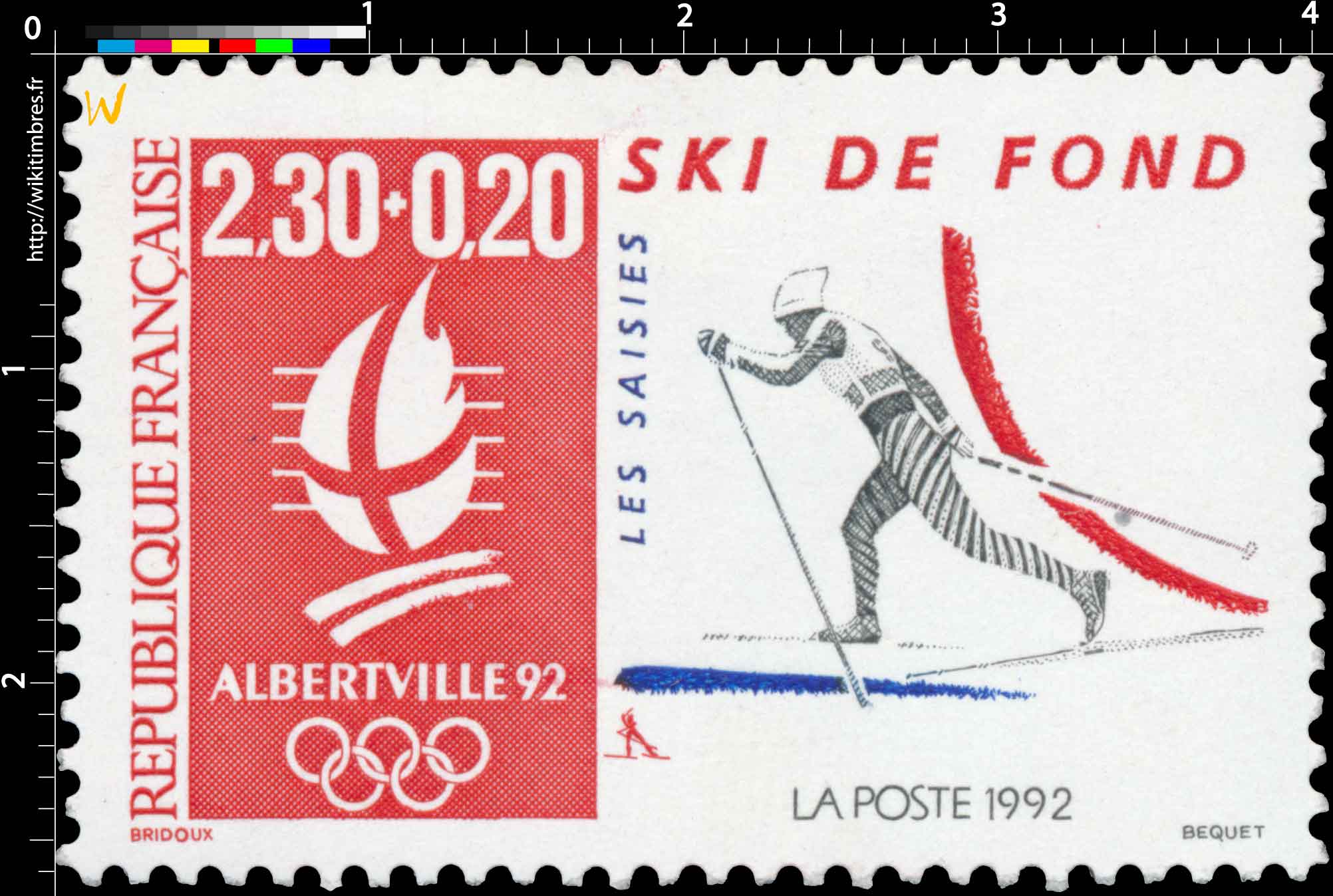 1992 ALBERTVILLE 92 SKI DE FOND LES SAISIES