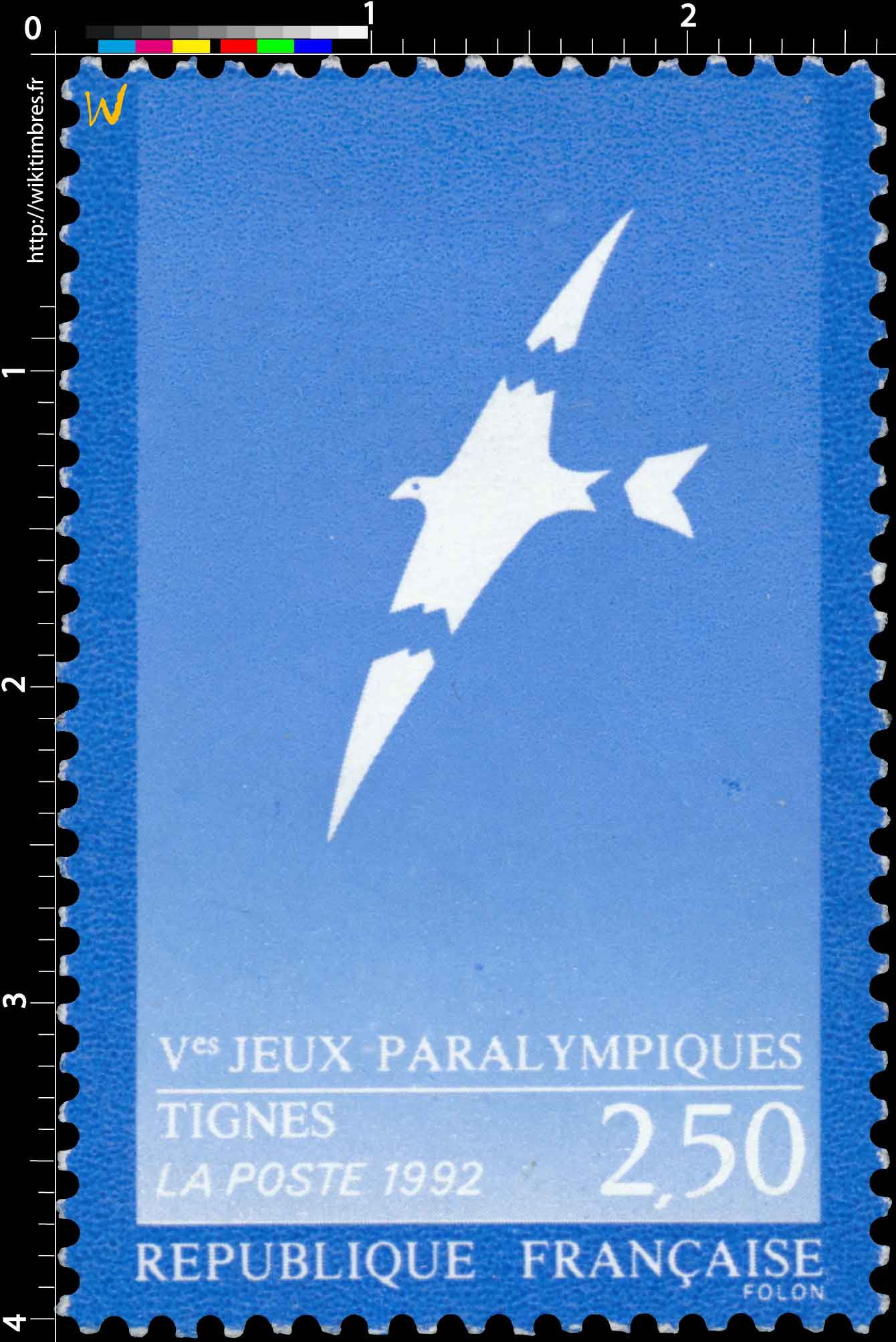 1992 Ves JEUX PARALYMPIQUES TIGNES