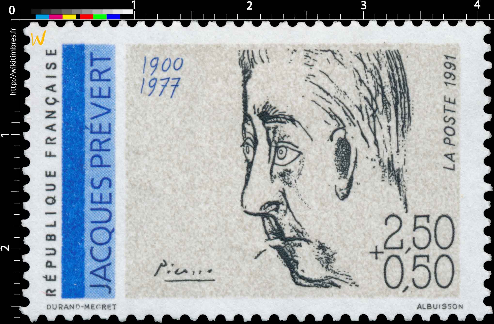 1991 JACQUES PRÉVERT 1900-1977