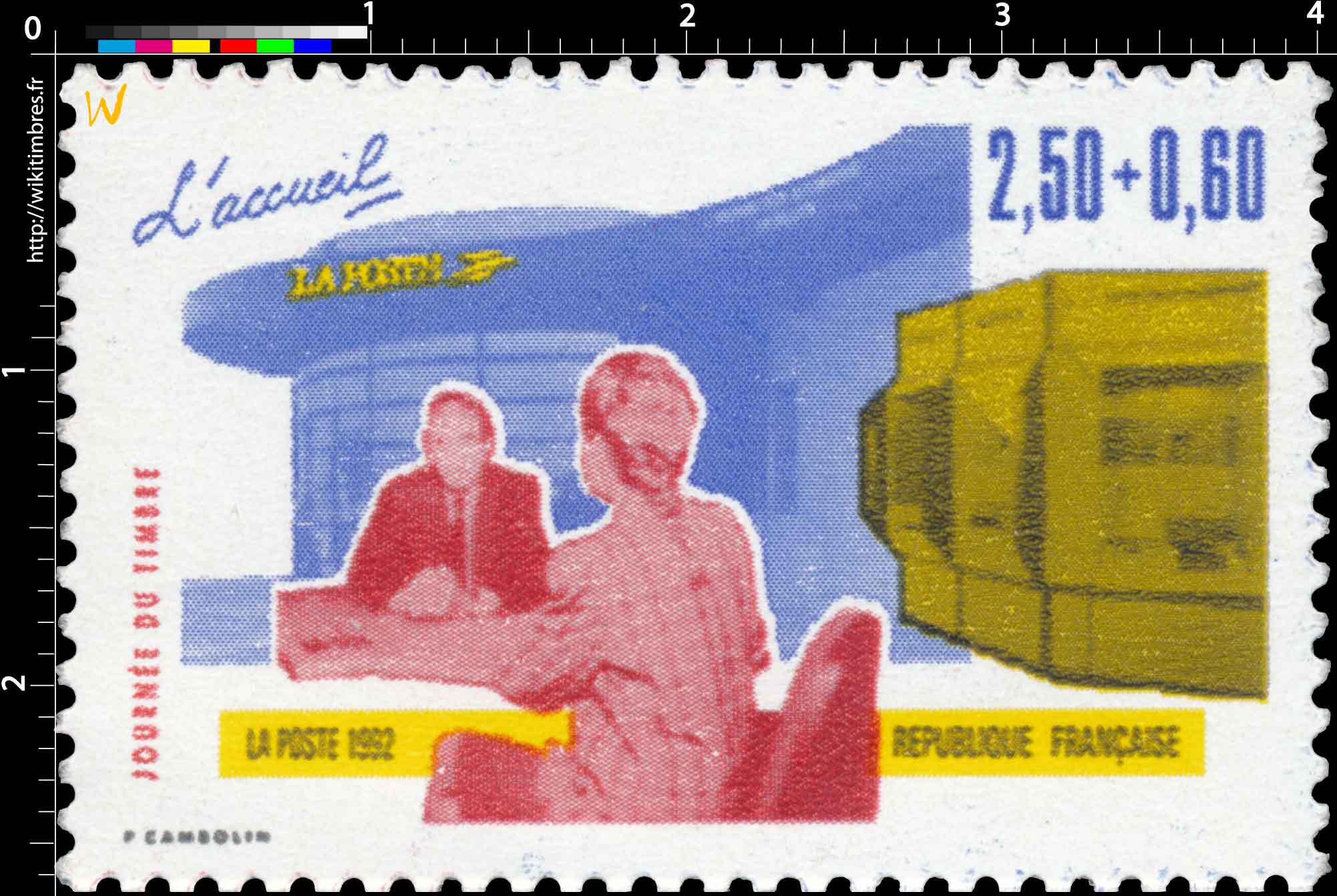 1992 JOURNÉE DU TIMBRE L'accueil