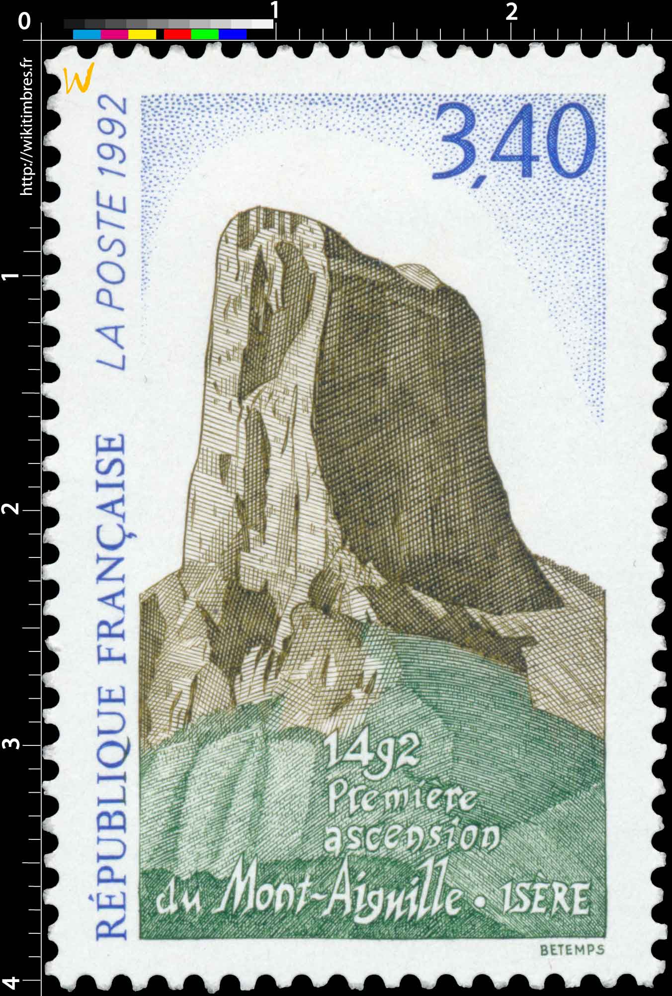 1992 Première ascension du Mont-Aiguille. Isère 1492