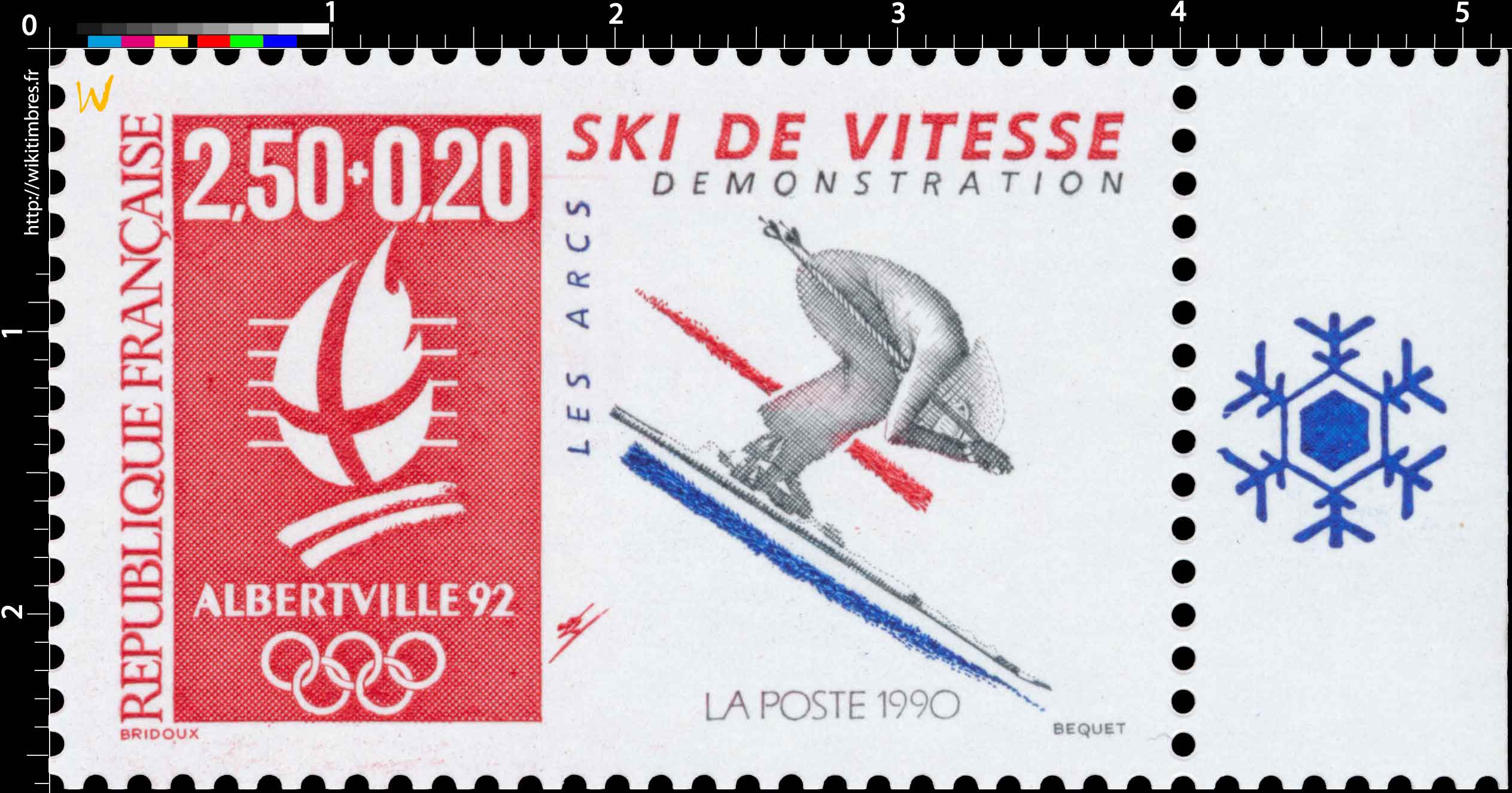 1990 ALBERTVILLE 92. JEUX OLYMPIQUES D'HIVER, SKI DE VI