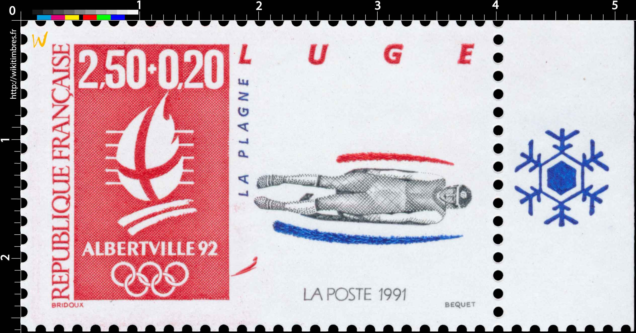 1991 ALBERTVILLE 92 LUGE LA PLAGNE