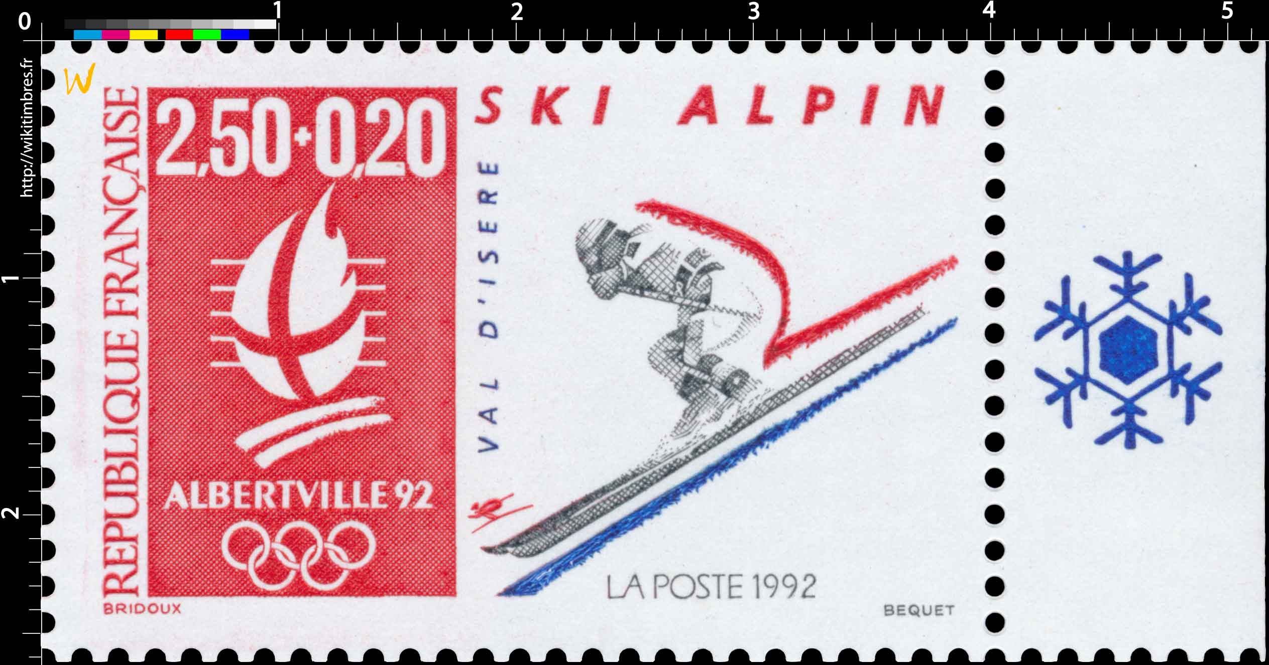 1992 ALBERTVILLE 92 SKI ALPIN VAL D'ISÈRE