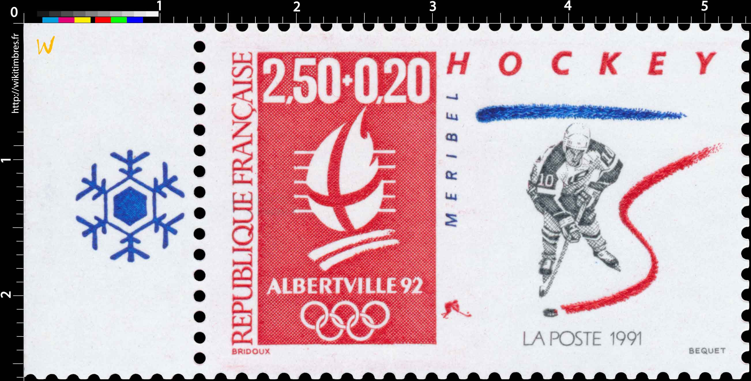 1991 ALBERTVILLE 92. JEUX OLYMPIQUES D'HIVER, HOCKEY. T