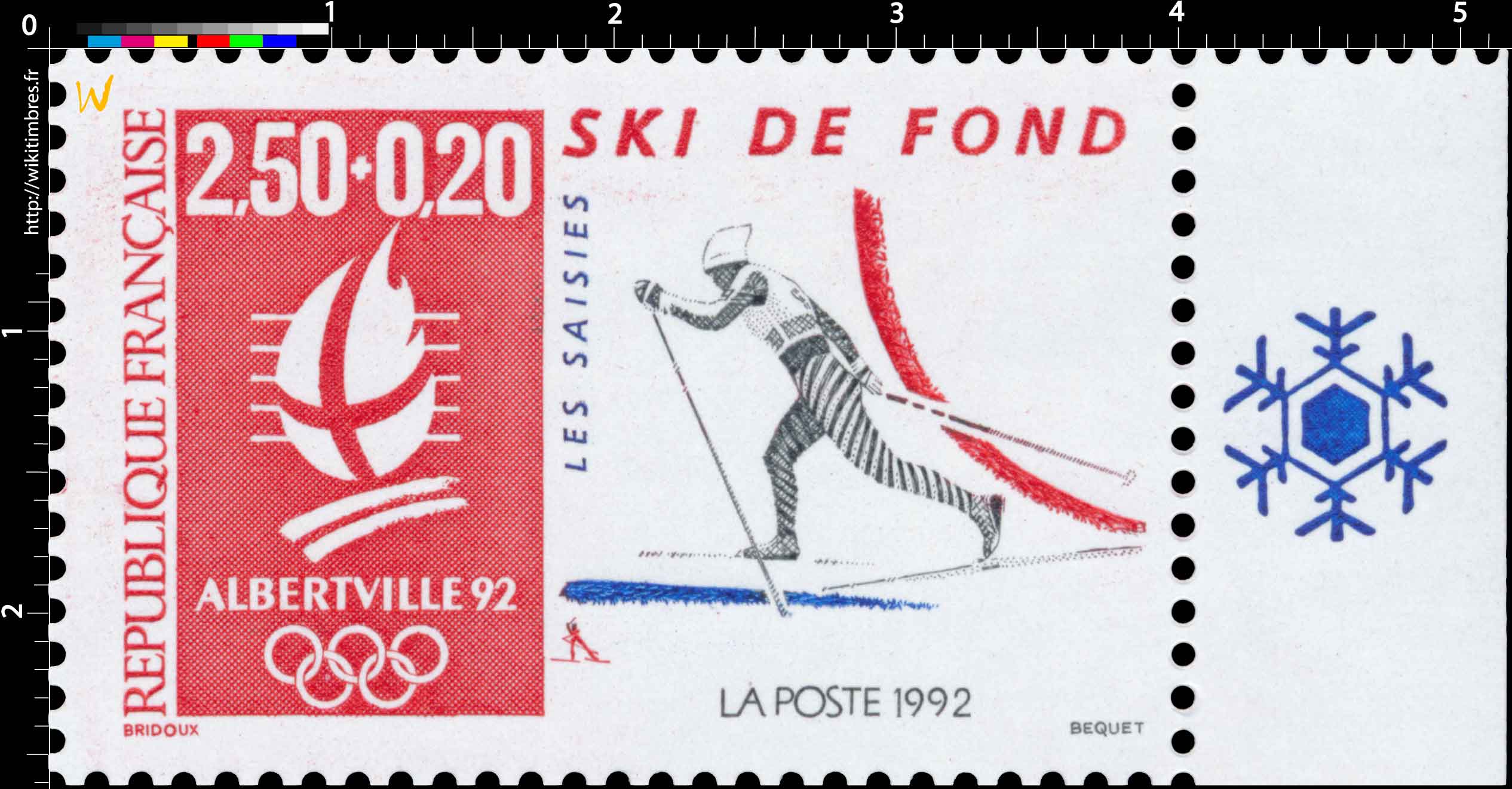 1992 ALBERTVILLE 92. JEUX OLYMPIQUES D'HIVER, SKI DE FO