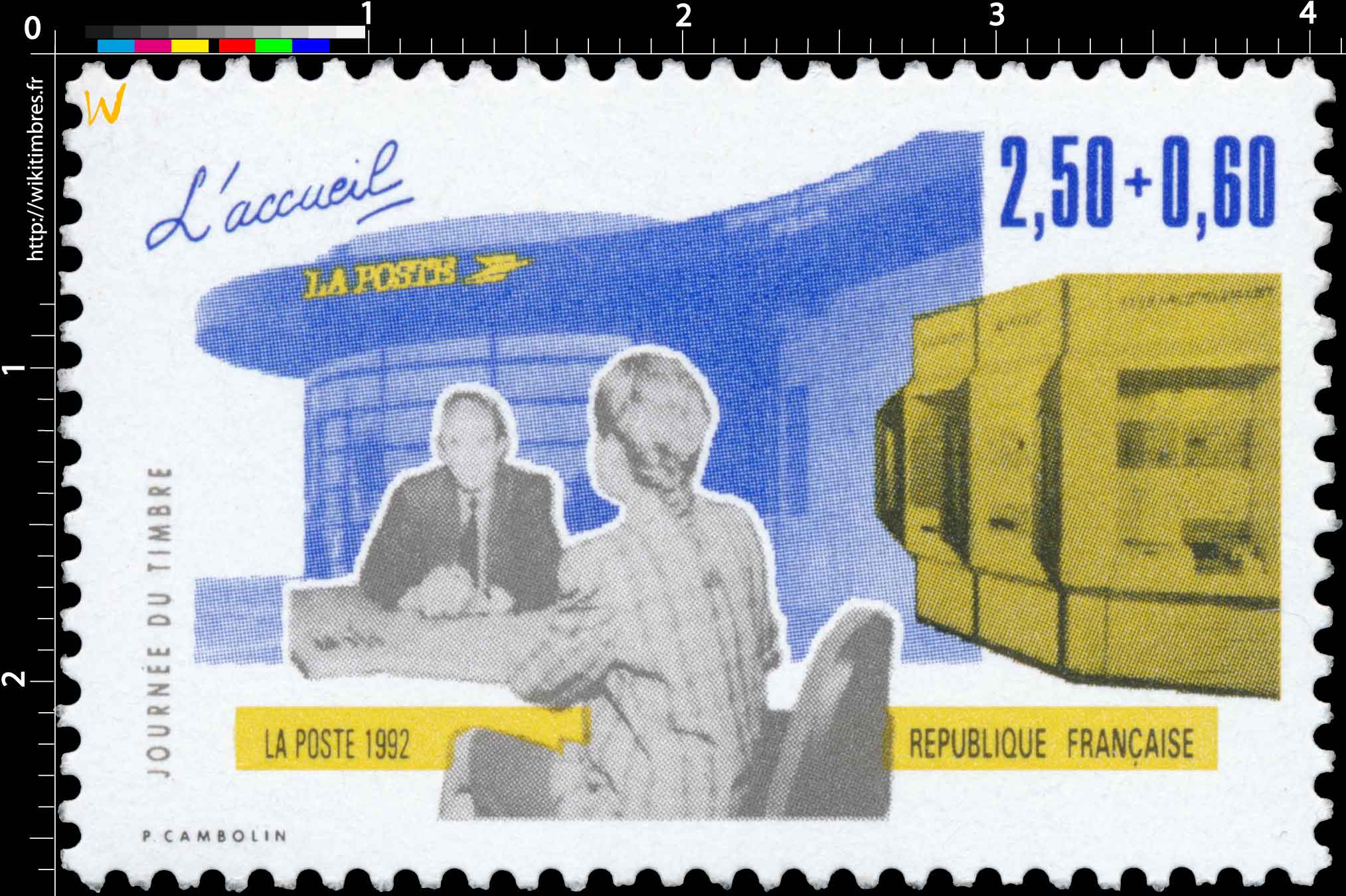 1992 JOURNÉE DU TIMBRE L'accueil