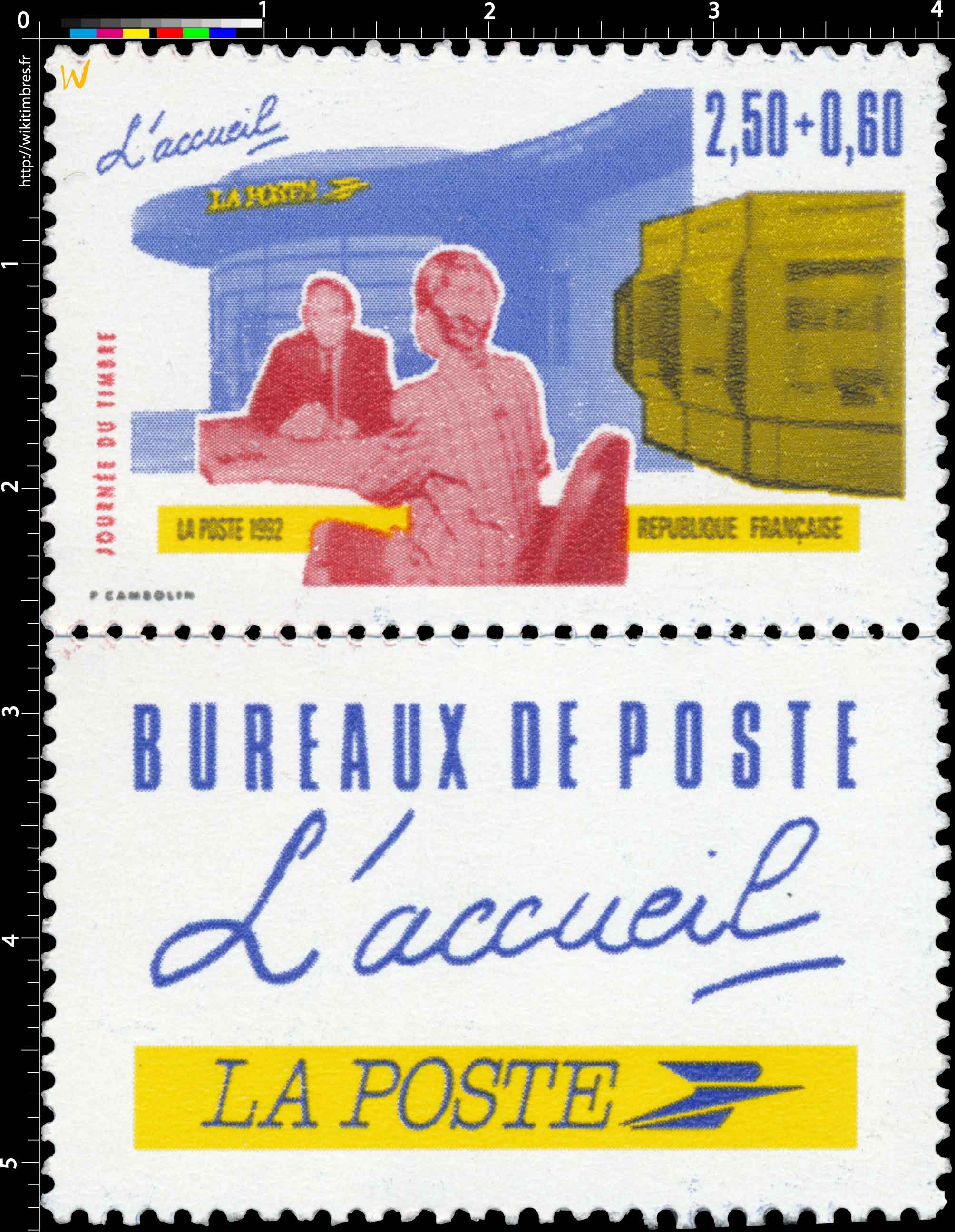 1992 JOURNÉE DU TIMBRE L'accueil
