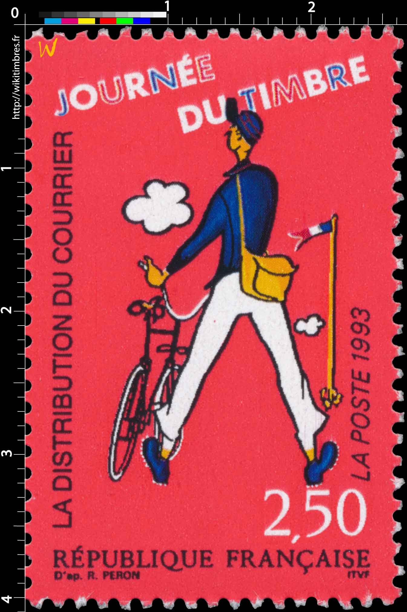1993 JOURNÉE DU TIMBRE LA DISTRIBUTION DU COURRIER