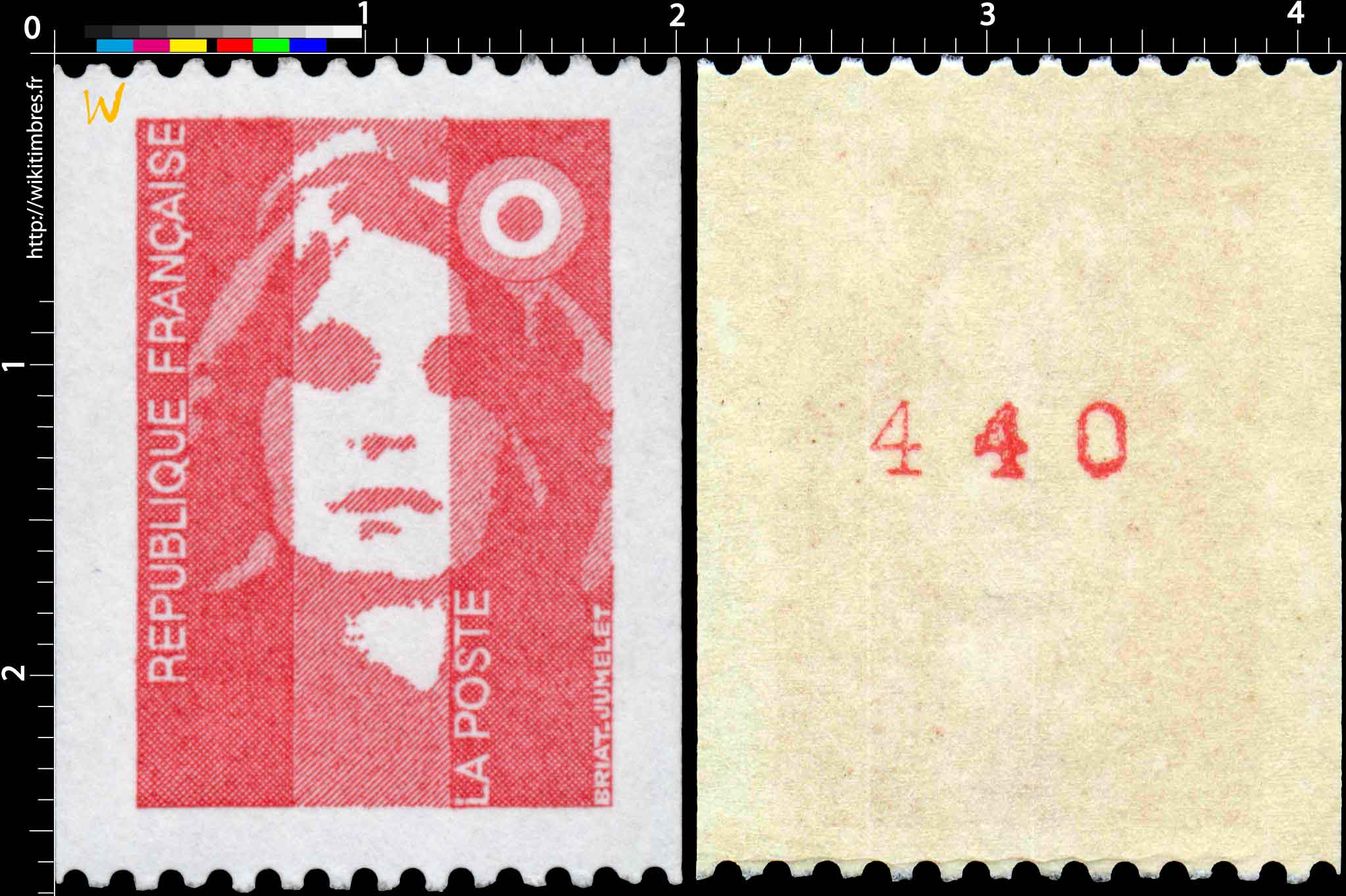 Sans légende particulière - type Marianne de Briat