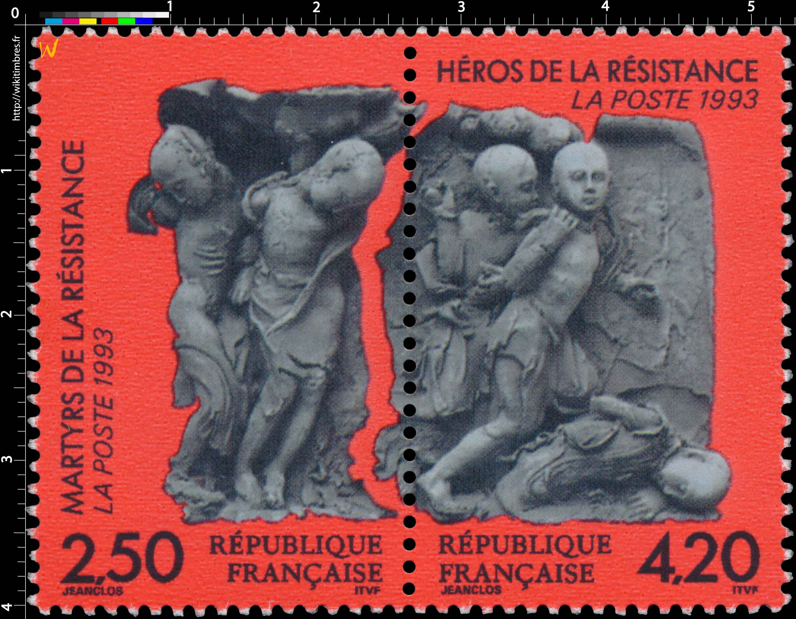 1993 MARTYRS DE LA RÉSISTANCE HÉROS DE LA RÉSISTANCE