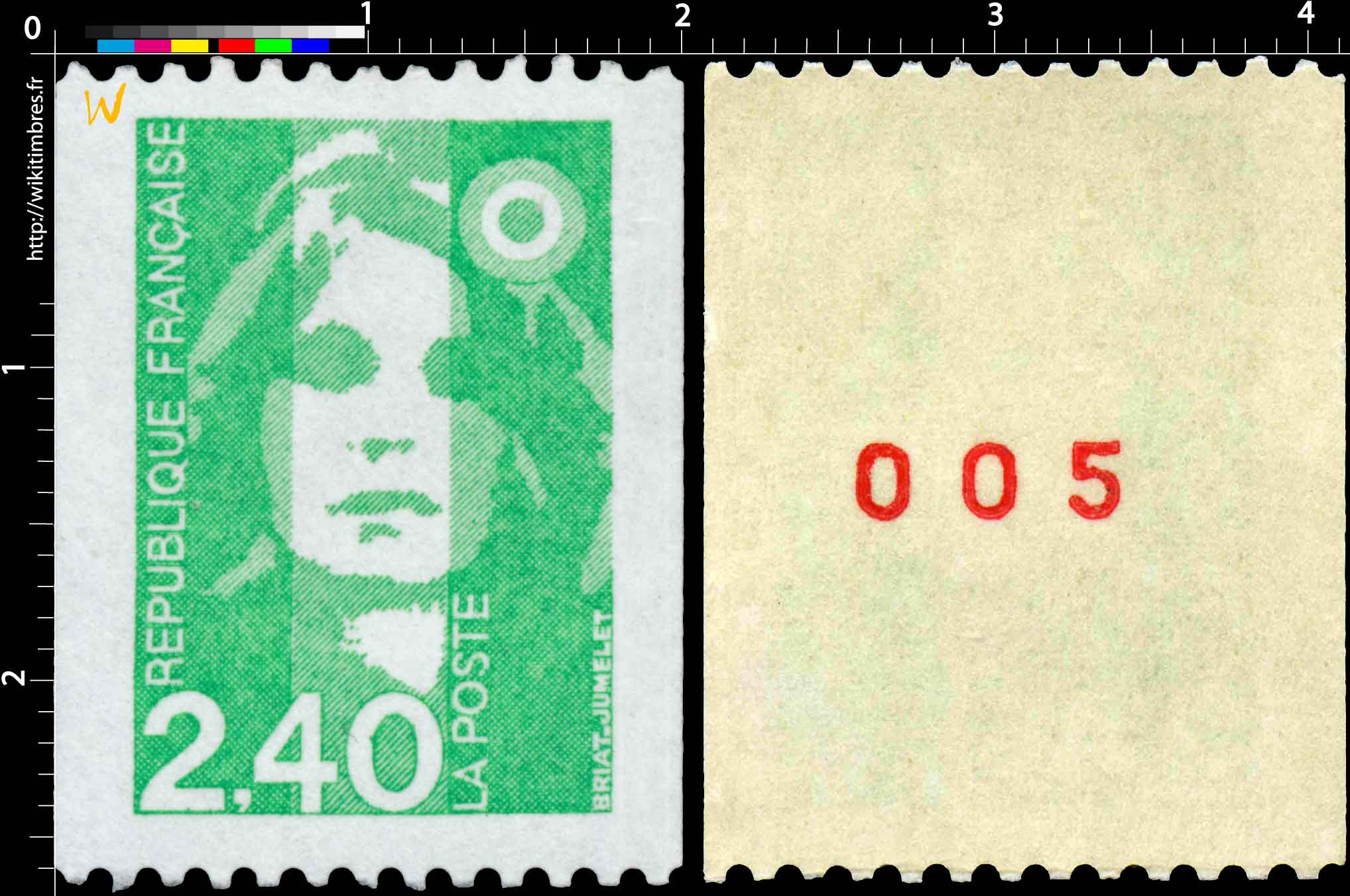 Sans légende particulière - type Marianne de Briat