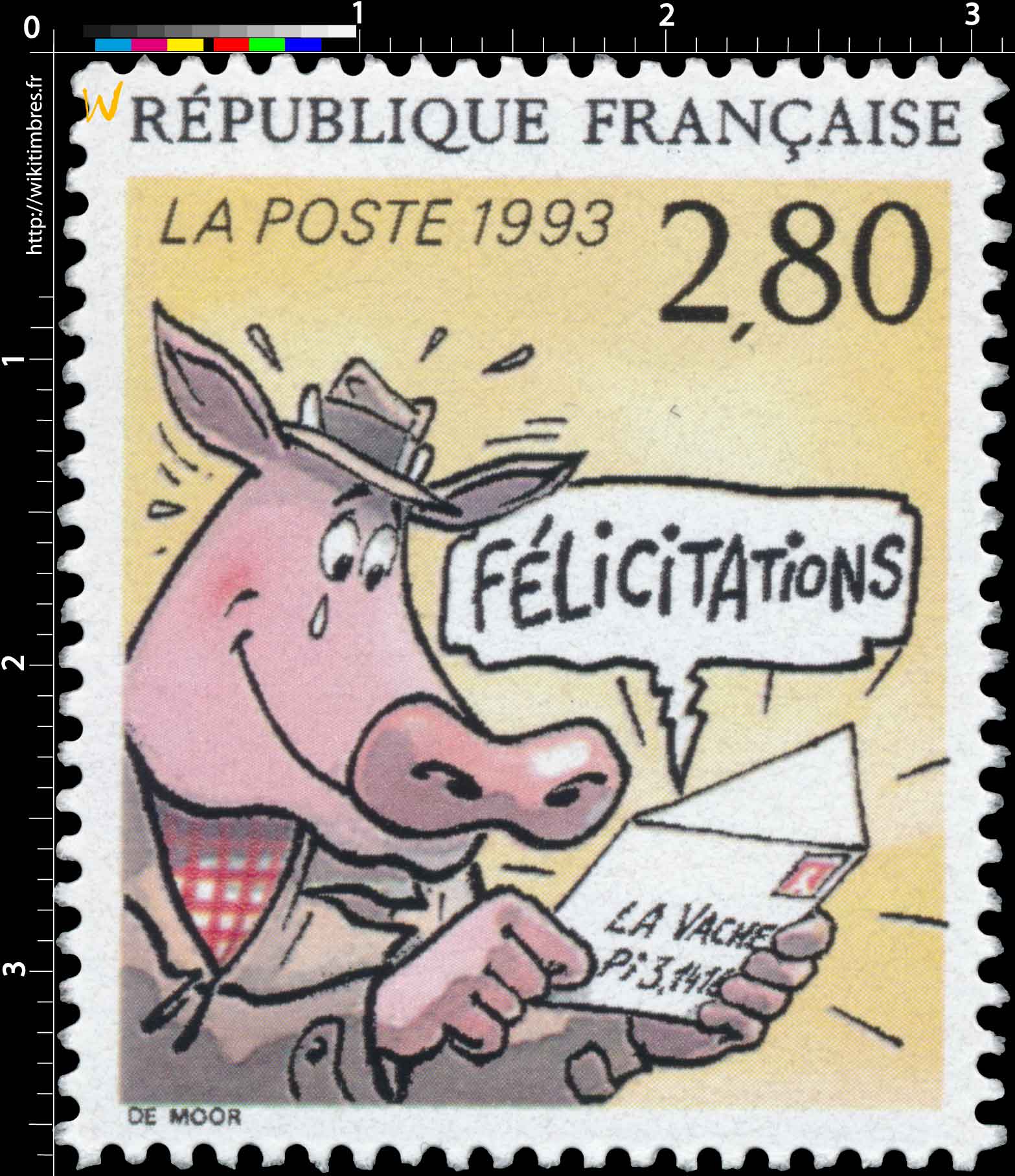 1993 FÉLICITATIONS LA VACHE Pi 3,1415