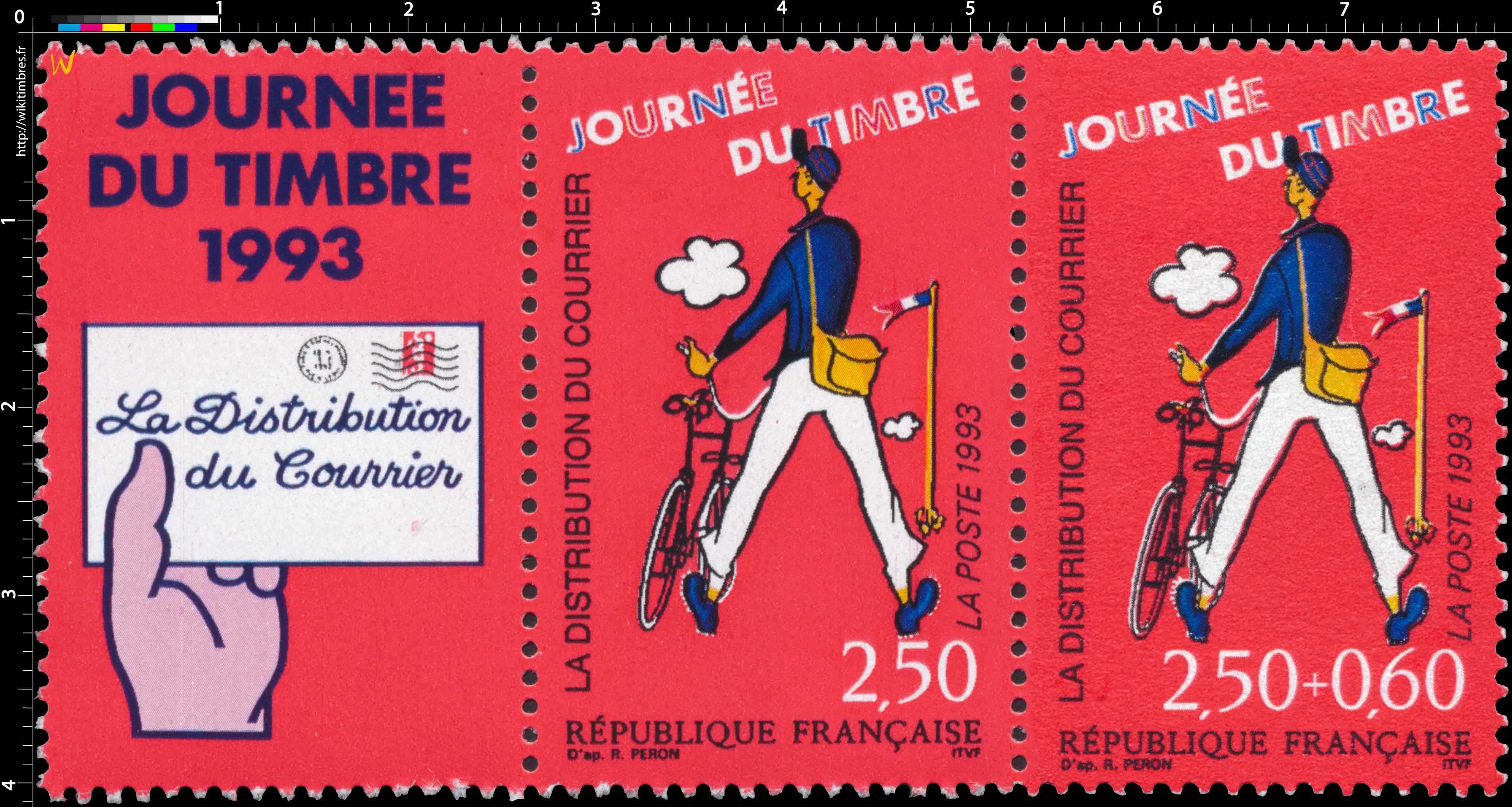1993 JOURNÉE DU TIMBRE LA DISTRIBUTION DU COURRIER