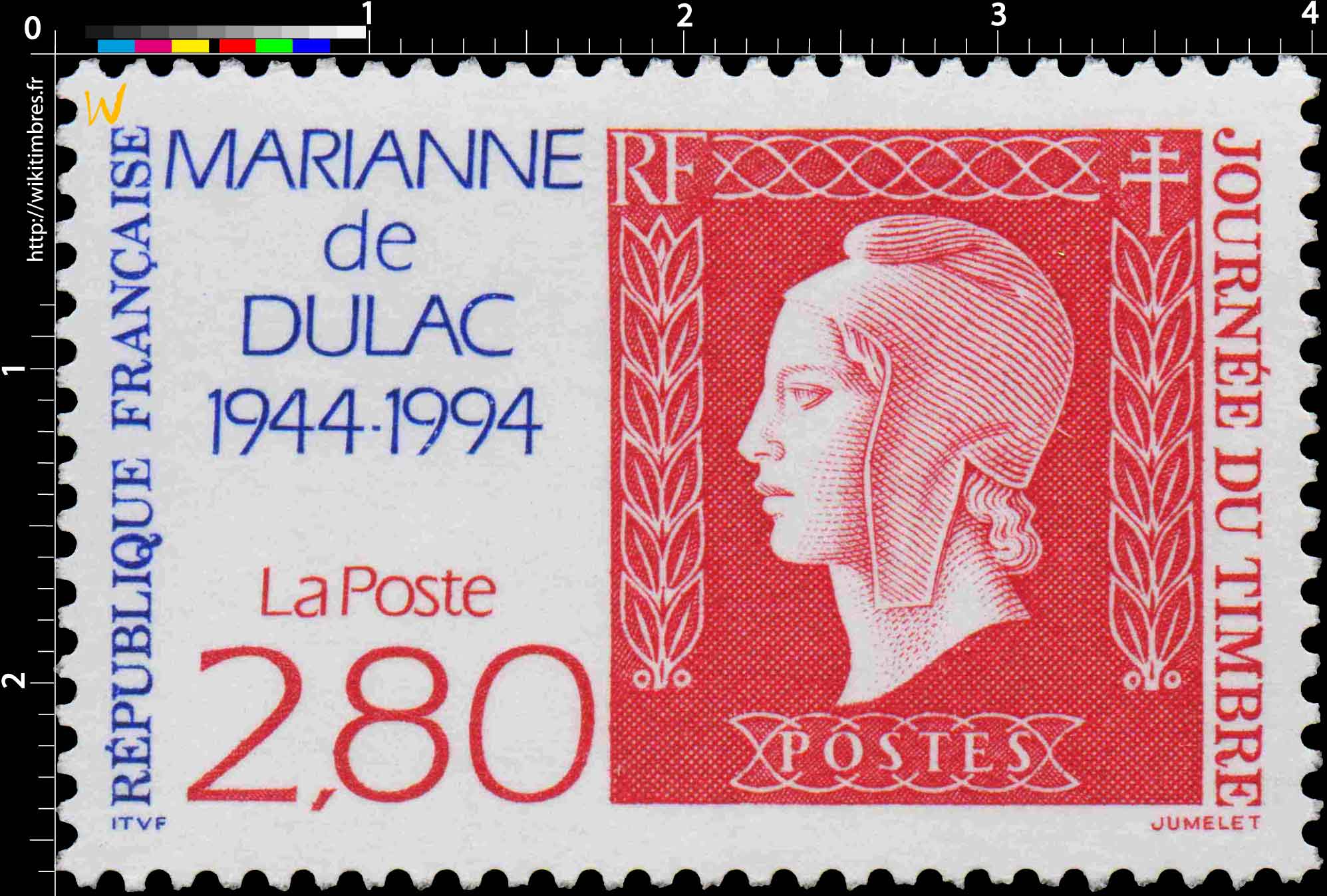 JOURNÉE DU TIMBRE MARIANNE de DULAC 1944-1994