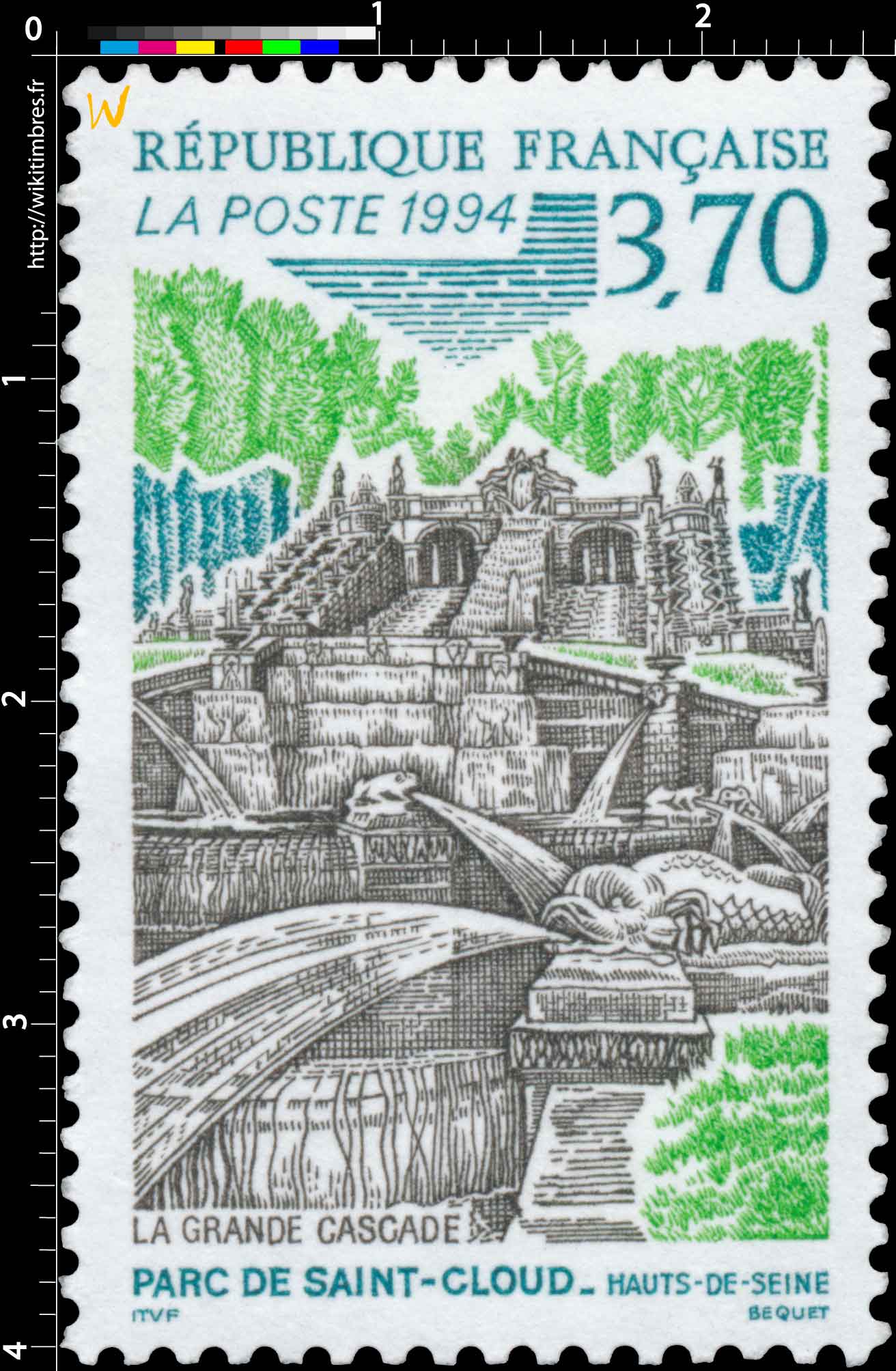 1994 LA GRANDE CASCADE PARC DE SAINT-CLOUD  HAUTS-DE-SEINE