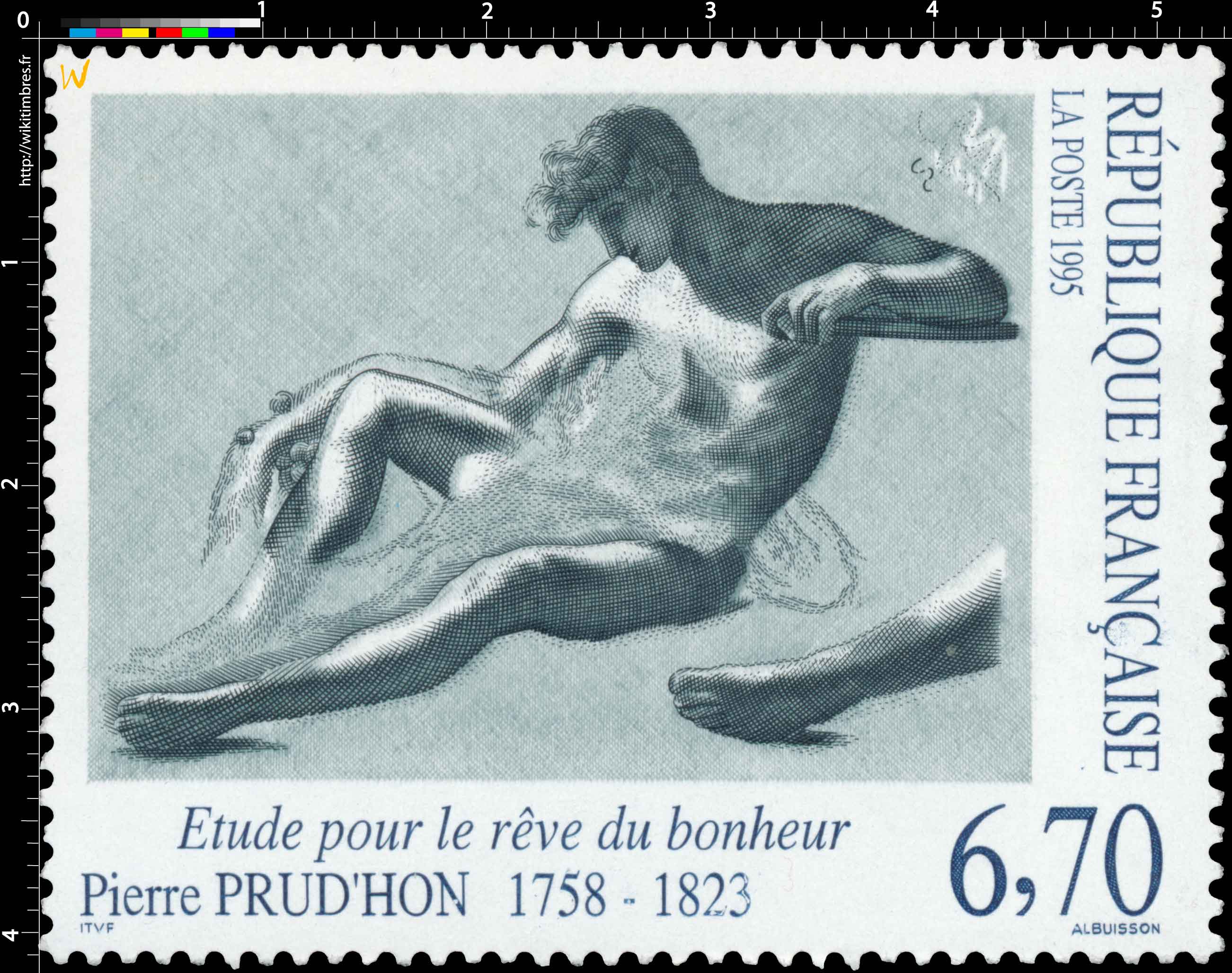 1995 Pierre PRUD'HON (1758-1823) Étude pour le rêve du bonheur