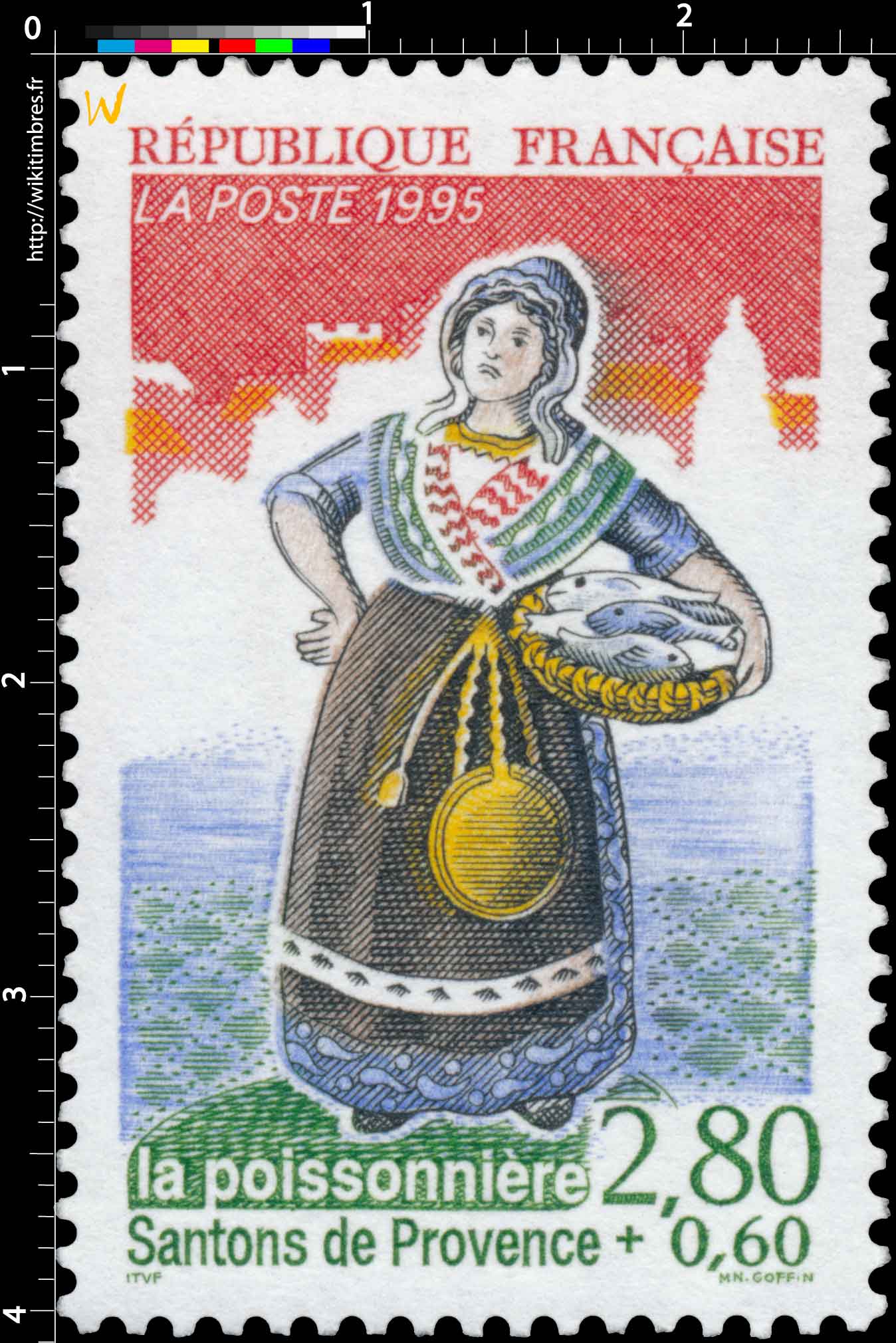 1995 Santons de Provence la poissonnière