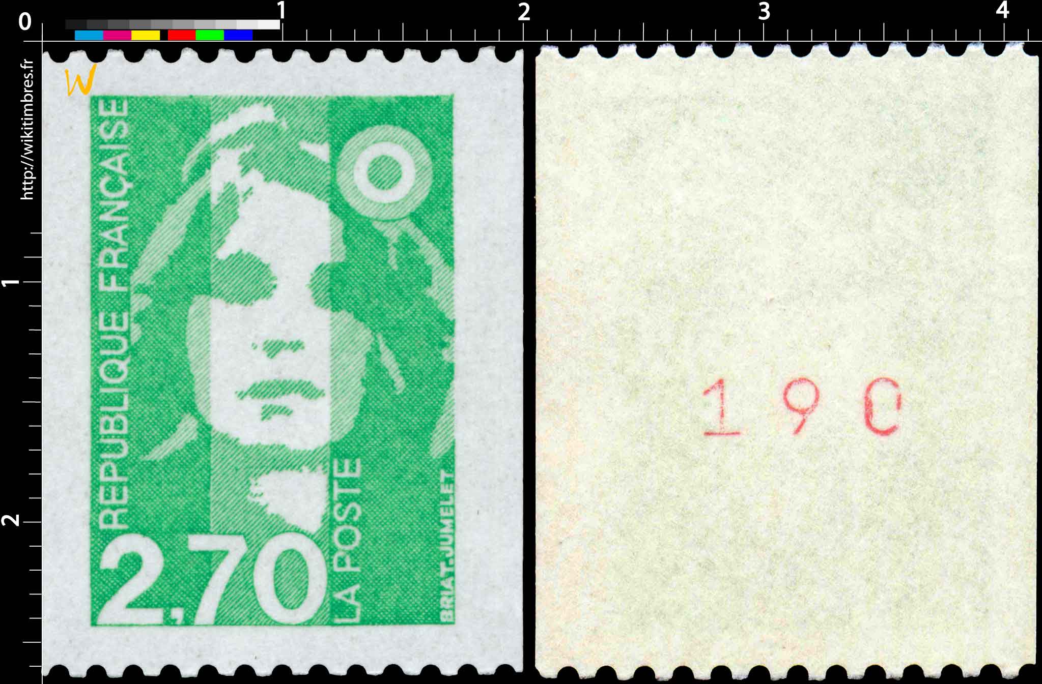 Sans légende particulière - type Marianne de Briat