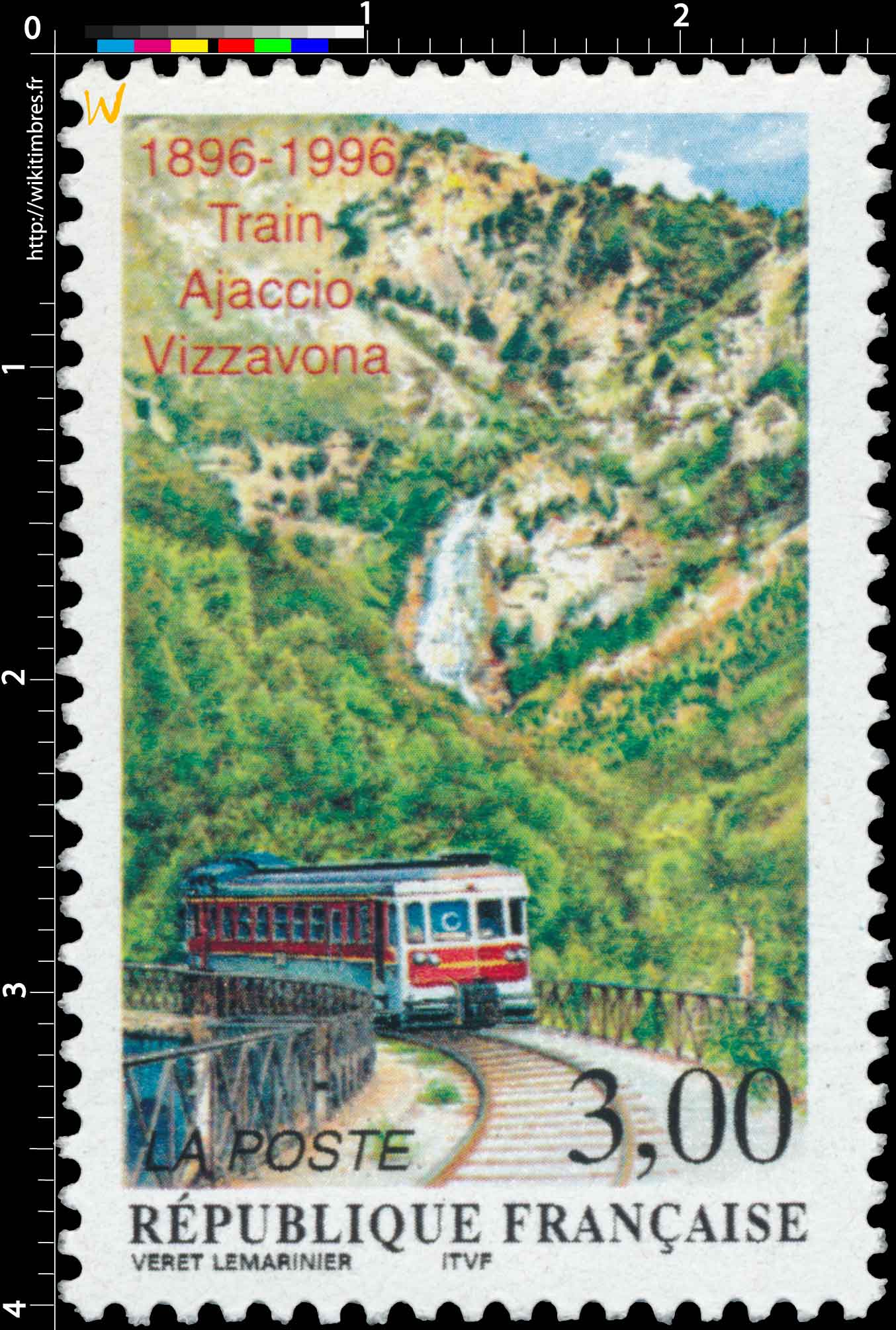 1996 Train Ajaccio-Vizzavona 1896-1996