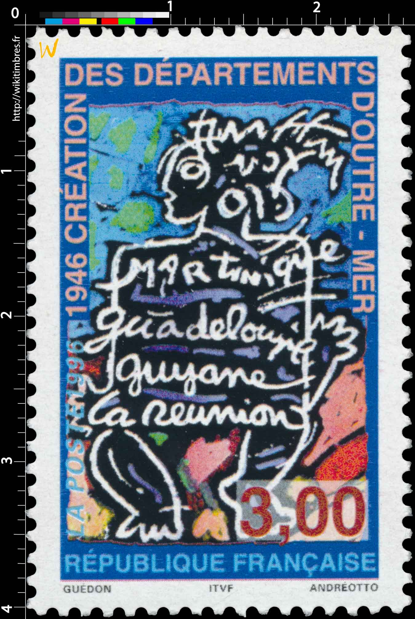 1996 1946 CRÉATION DES DÉPARTEMENTS D'OUTRE-MER Martinique Guadeloupe Guyane la réunion