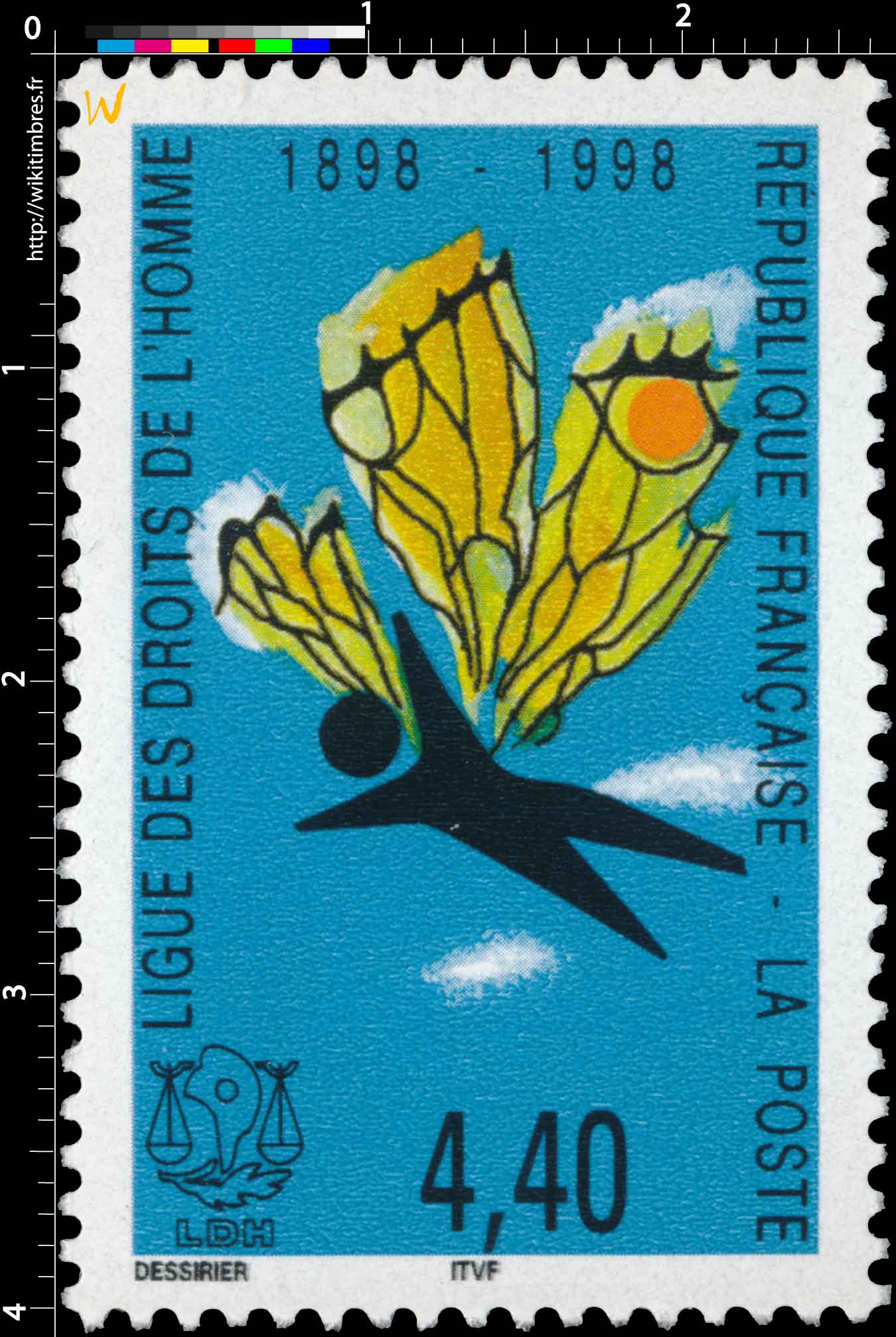 LIGUE DES DROITS DE L'HOMME 1898-1998 LDH