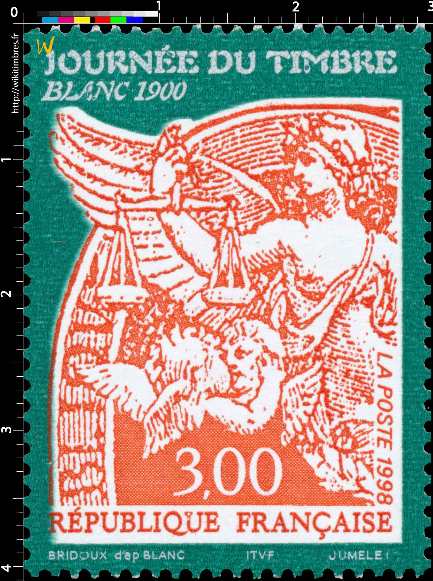 1998 JOURNÉE DU TIMBRE BLANC 1900