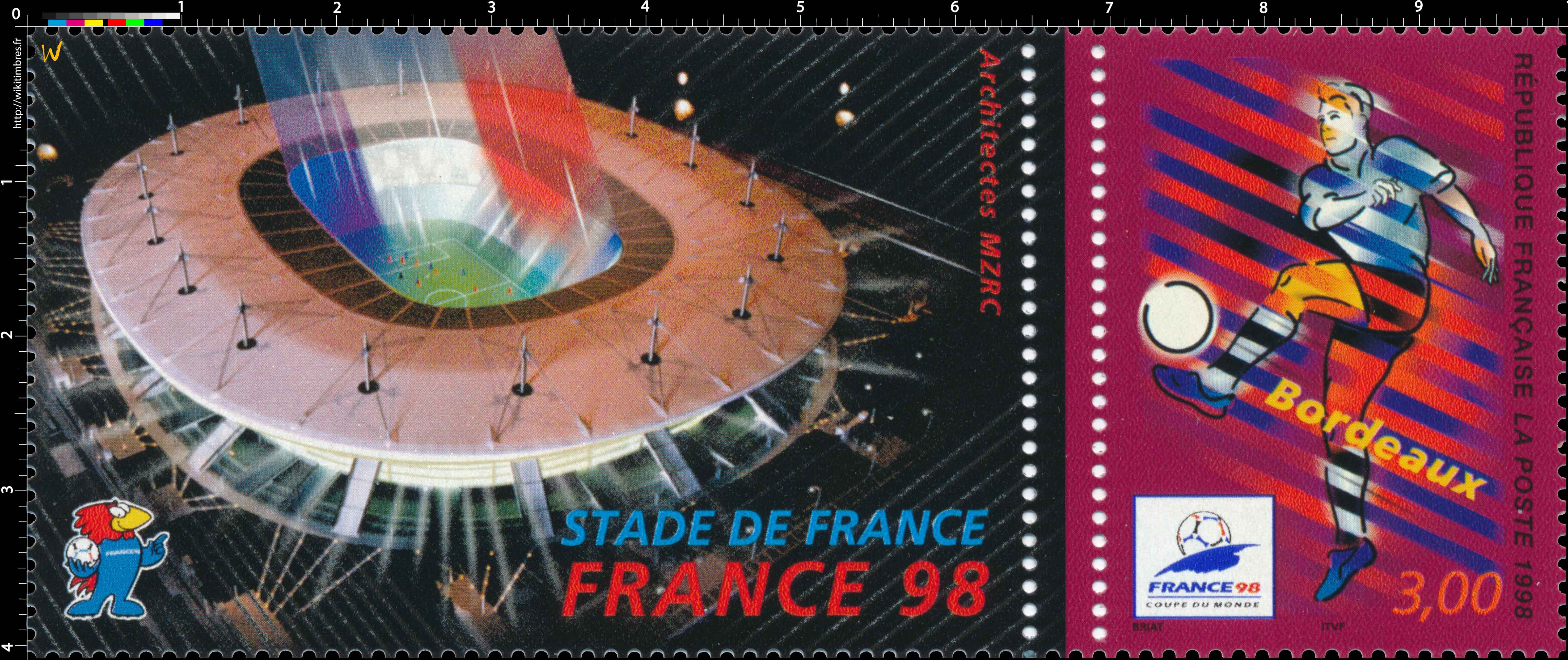 1998 FRANCE 98 COUPE DU MONDE DE FOOTBALL Bordeaux