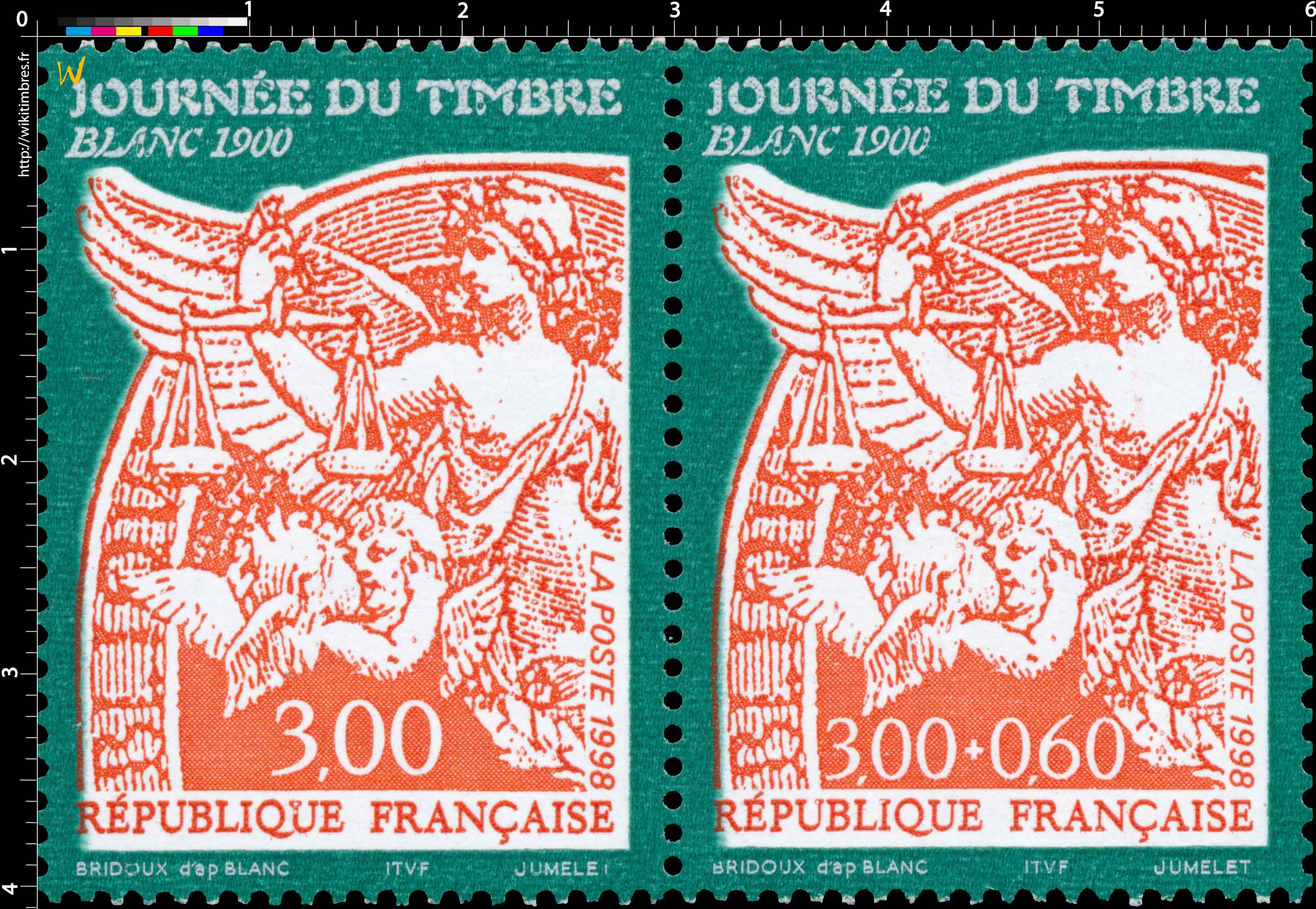 1998 JOURNÉE DU TIMBRE BLANC 1900