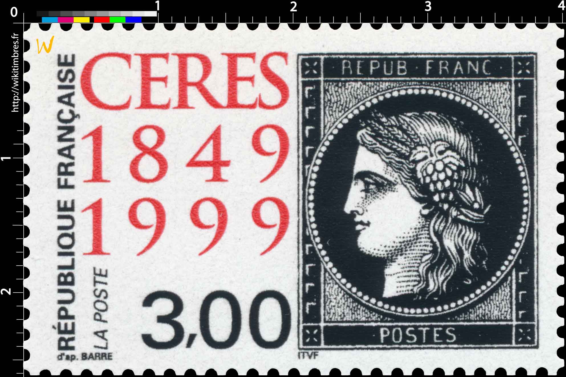 CÉRÈS 1849-1999 REPUB FRANC