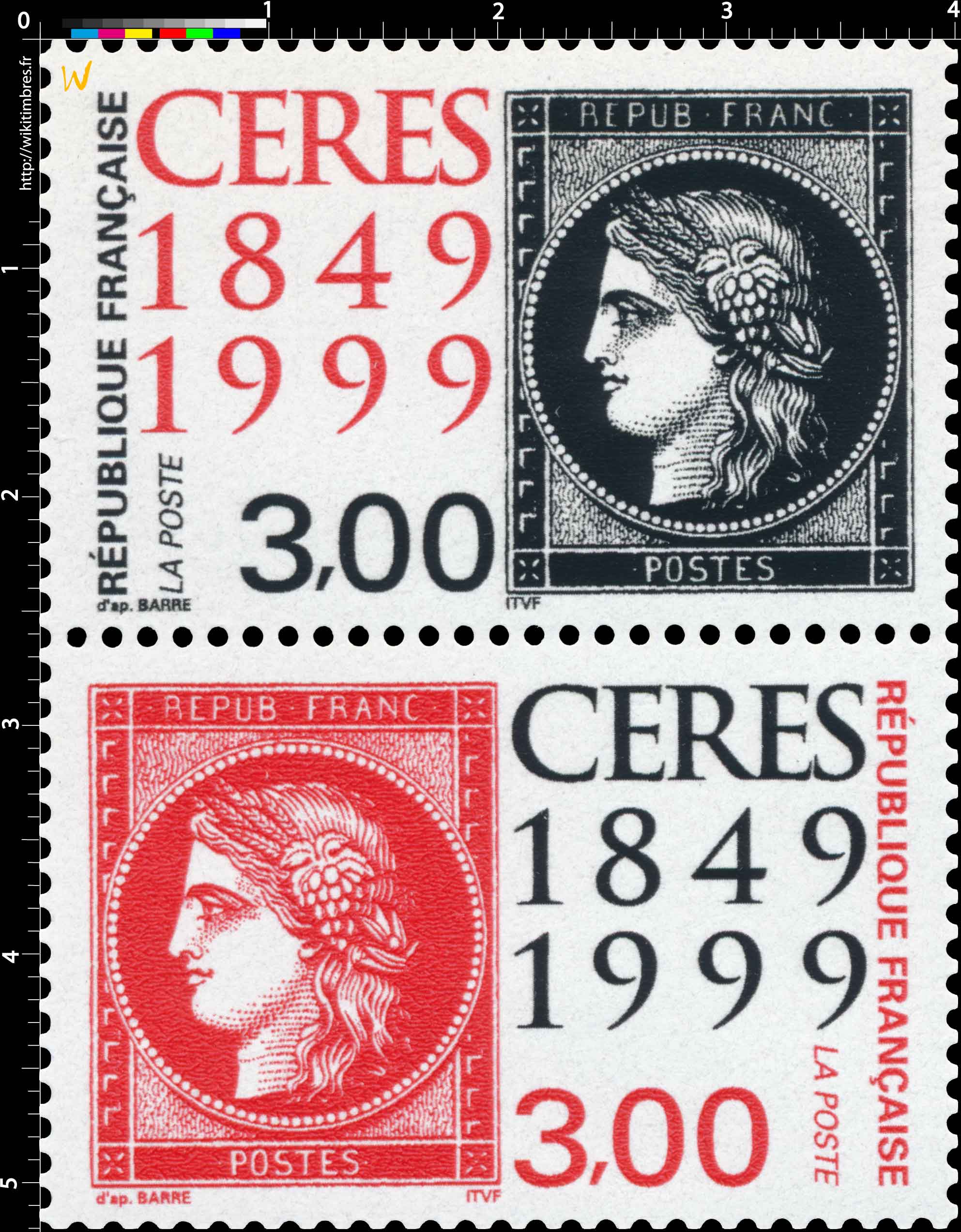 CÉRÈS 1849-1999 REPUB FRANC