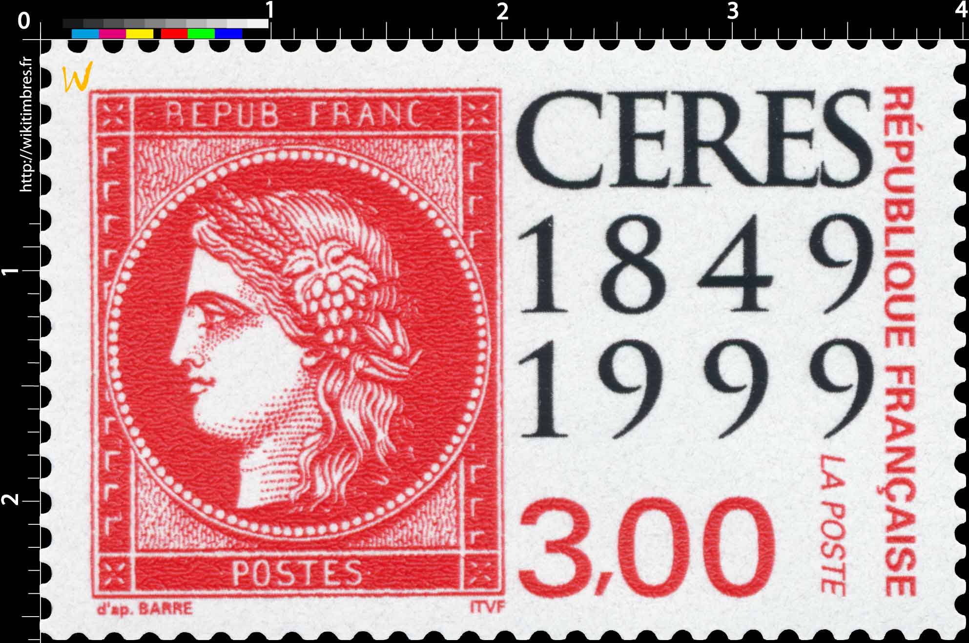 CÉRÈS 1849-1999 REPUB FRANC