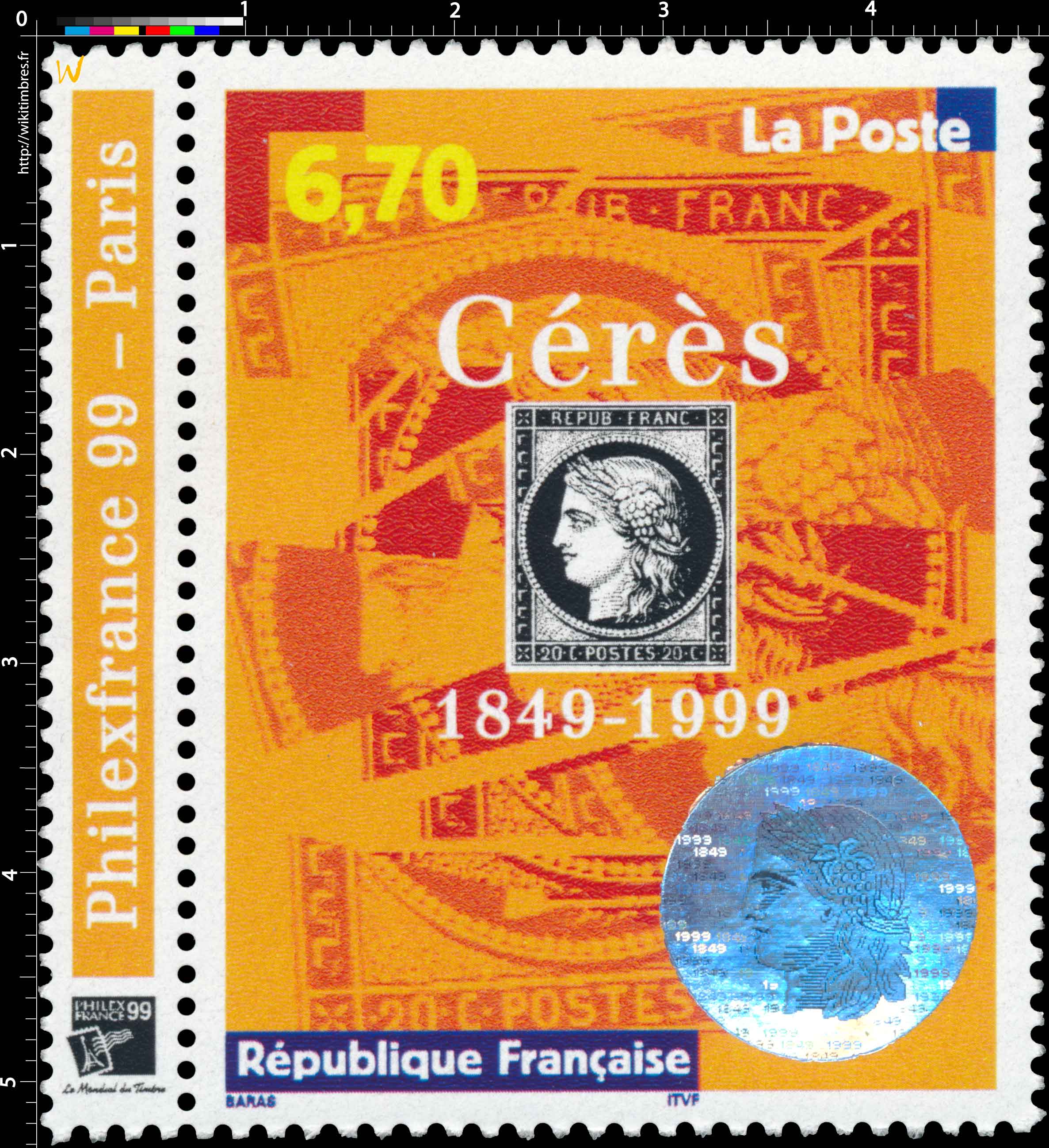 PHILEXFRANCE 99 - Paris Cérès 1849-1999