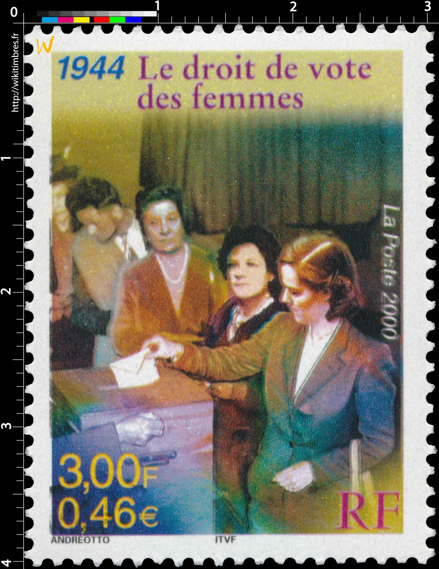 2000 1944 Le droit de vote des femmes