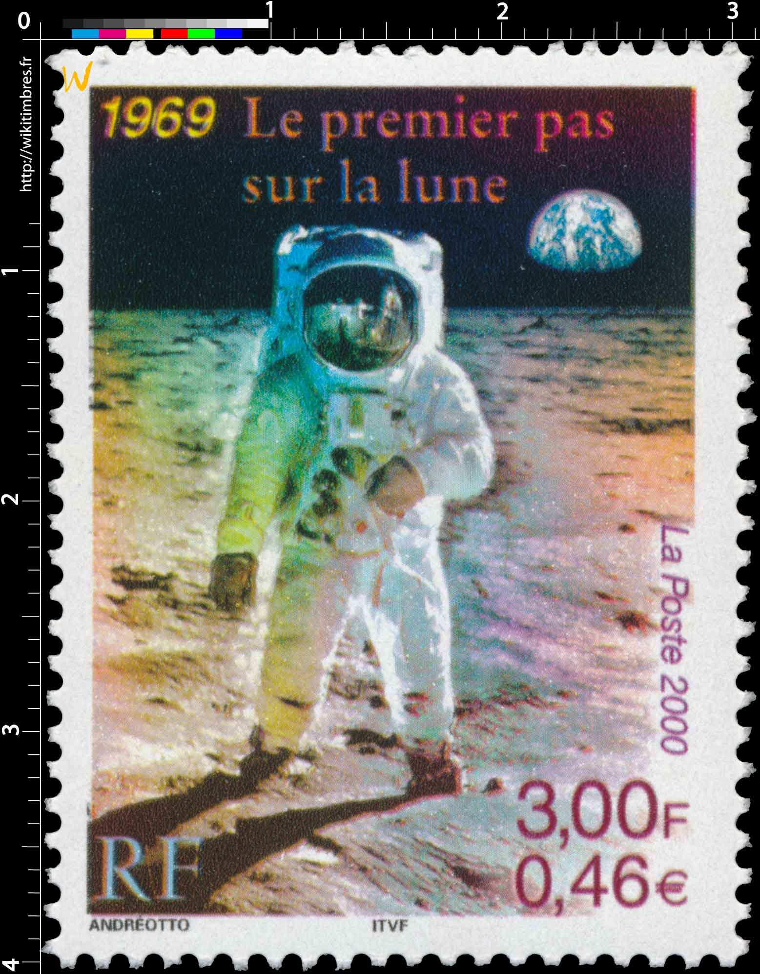 2000 1969 Le premier pas sur la lune