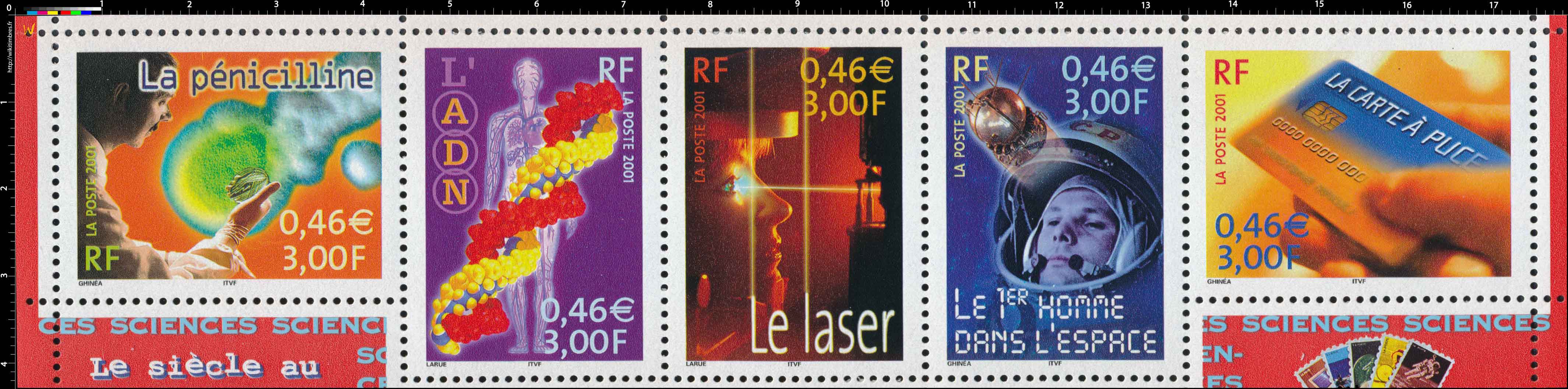 2001 Le siècle au fil du timbre SCIENCES