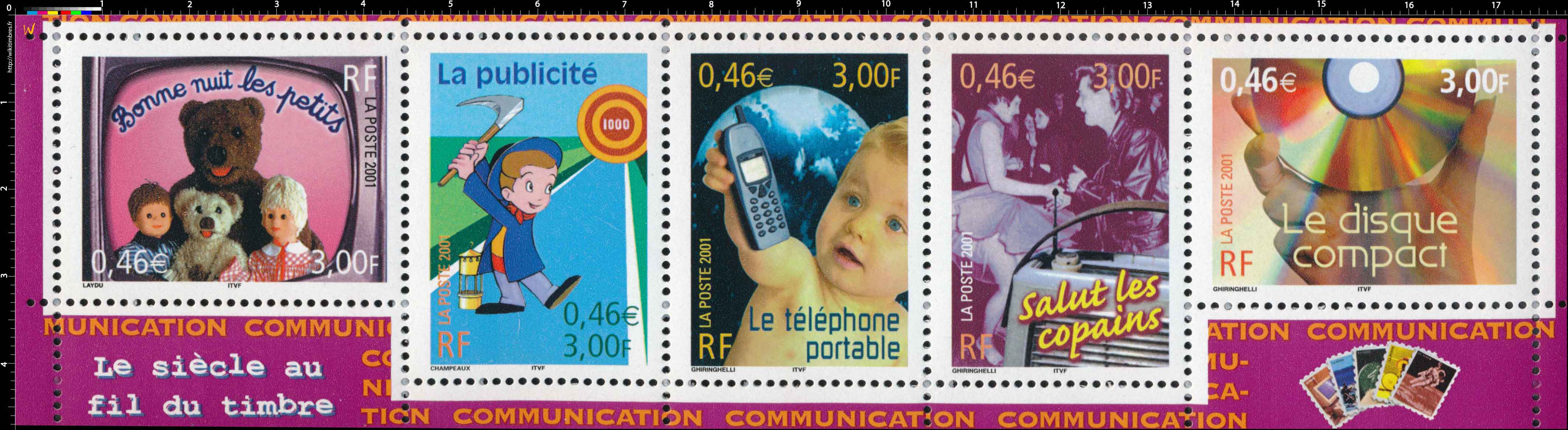 2001 Le siècle au fil du timbre   COMMUNICATION