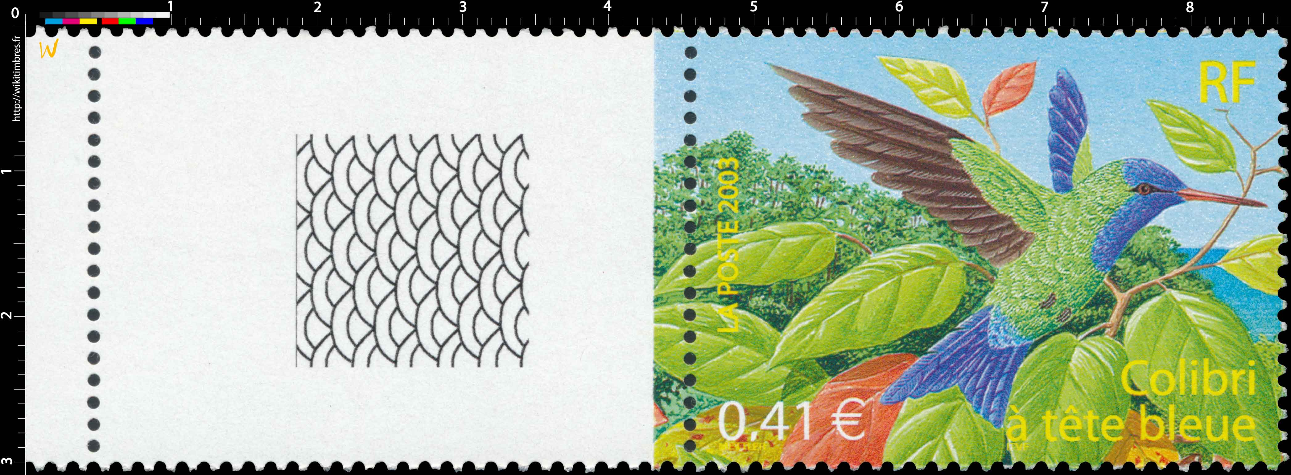 2003 Colibri à tête bleue