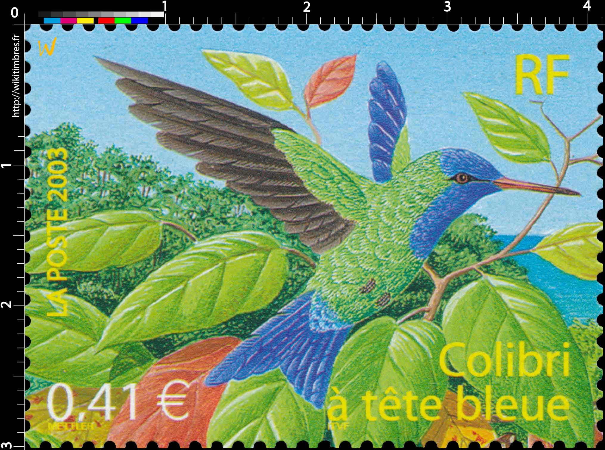2003 Colibri à tête bleue