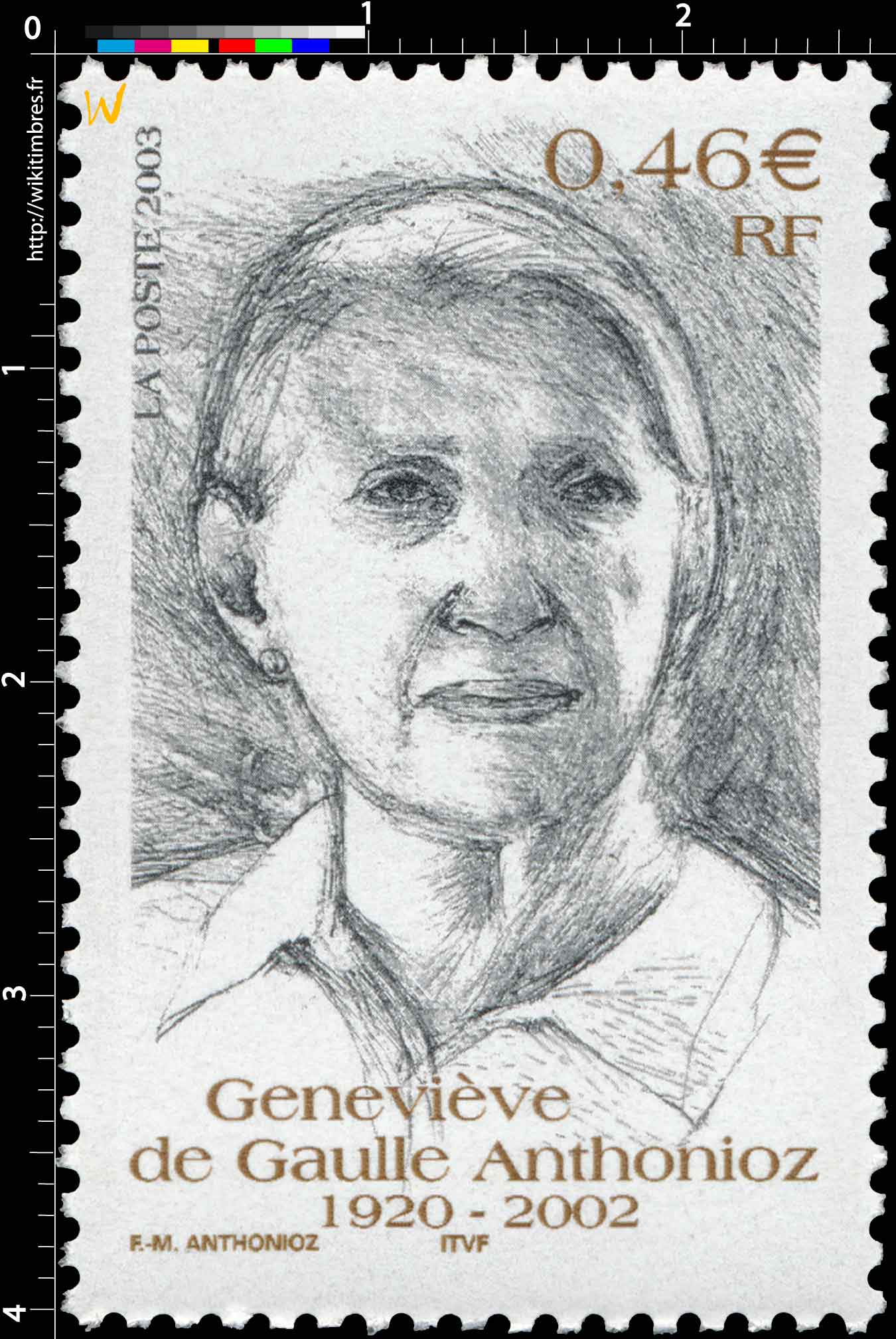 2003 Geneviève de Gaulle Anthonioz 1920-2002