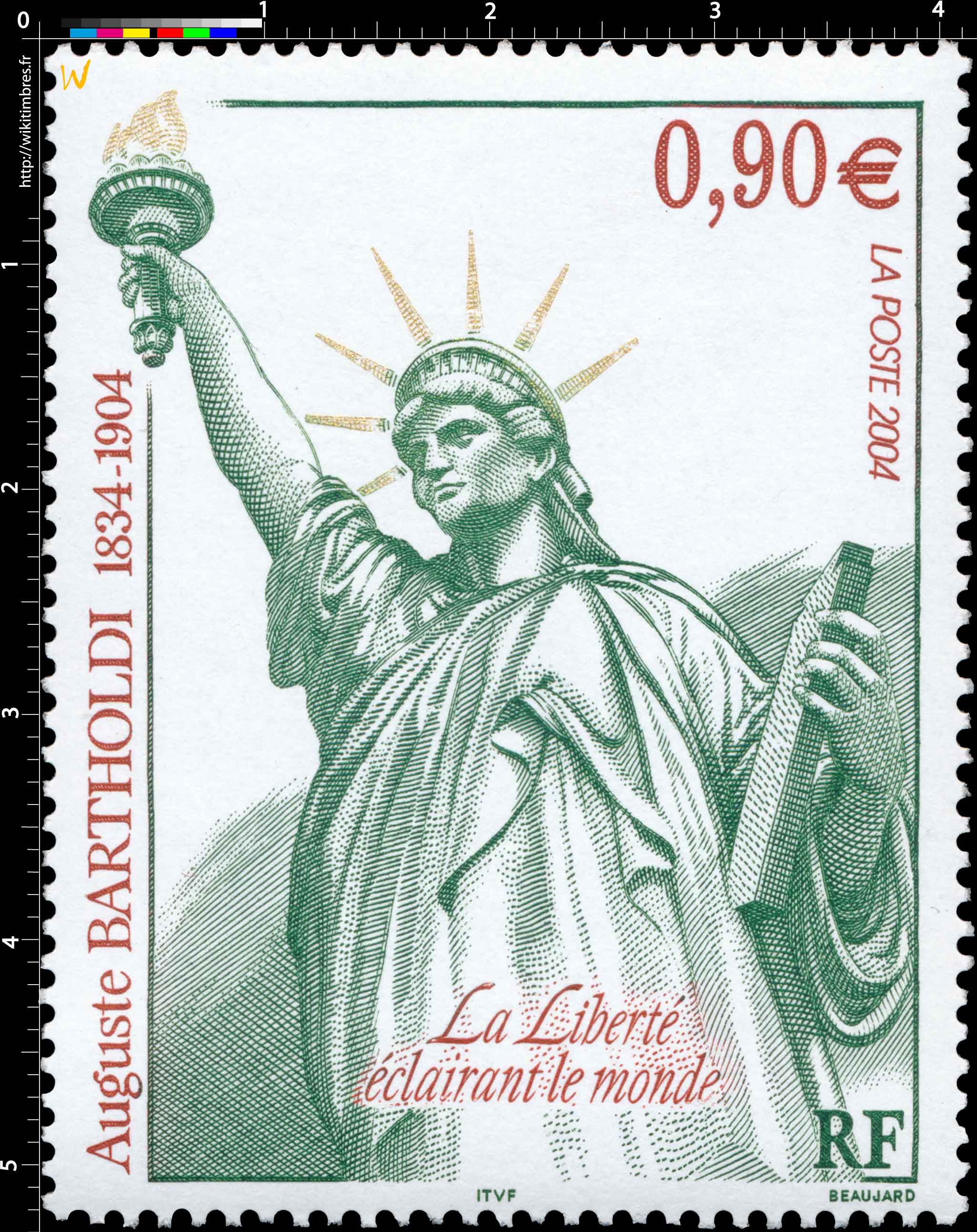 2004 Auguste BARTHOLDI 1834-1904 La Liberté éclairant le monde