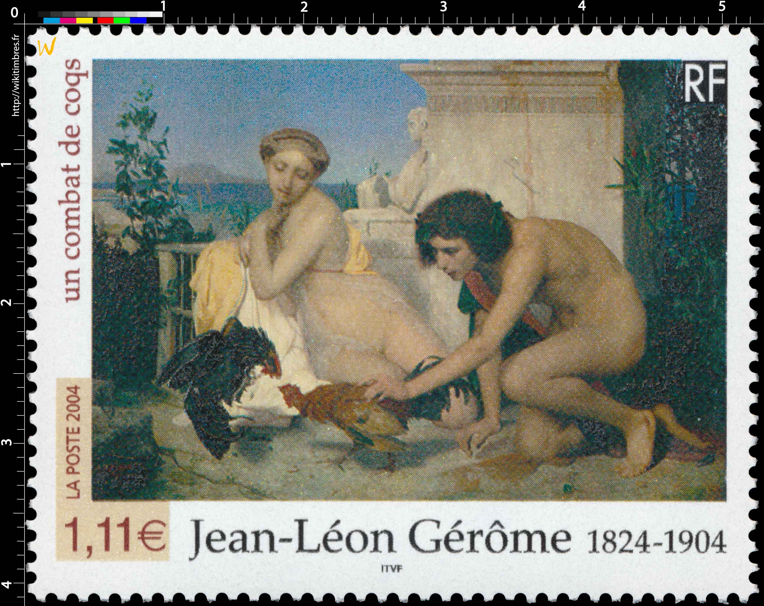 2004 Jean-Léon Gérôme 1824-1904 un combat de coqs