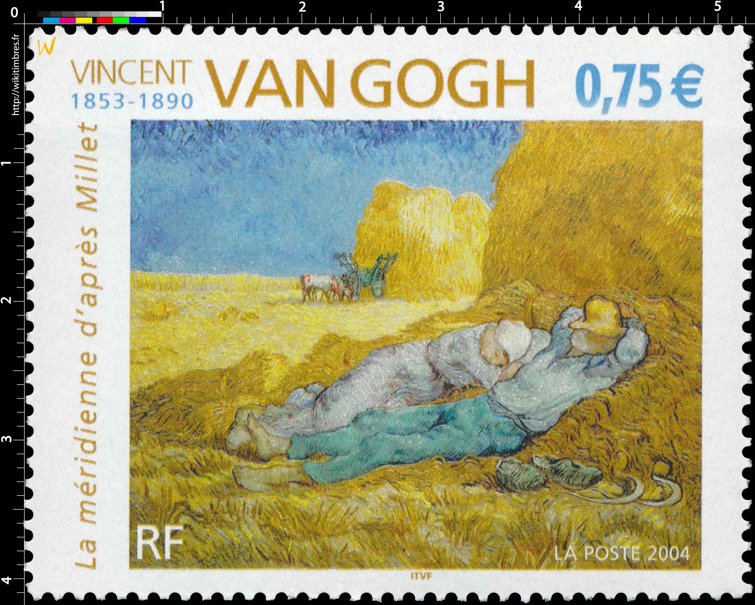 2004 VINCENT VAN GOGH 1853-1890 La méridienne d'après Millet