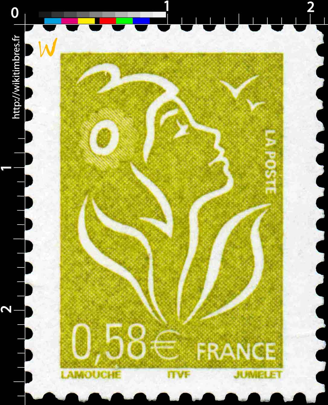 Sans légende particulière - type Marianne de Lamouche