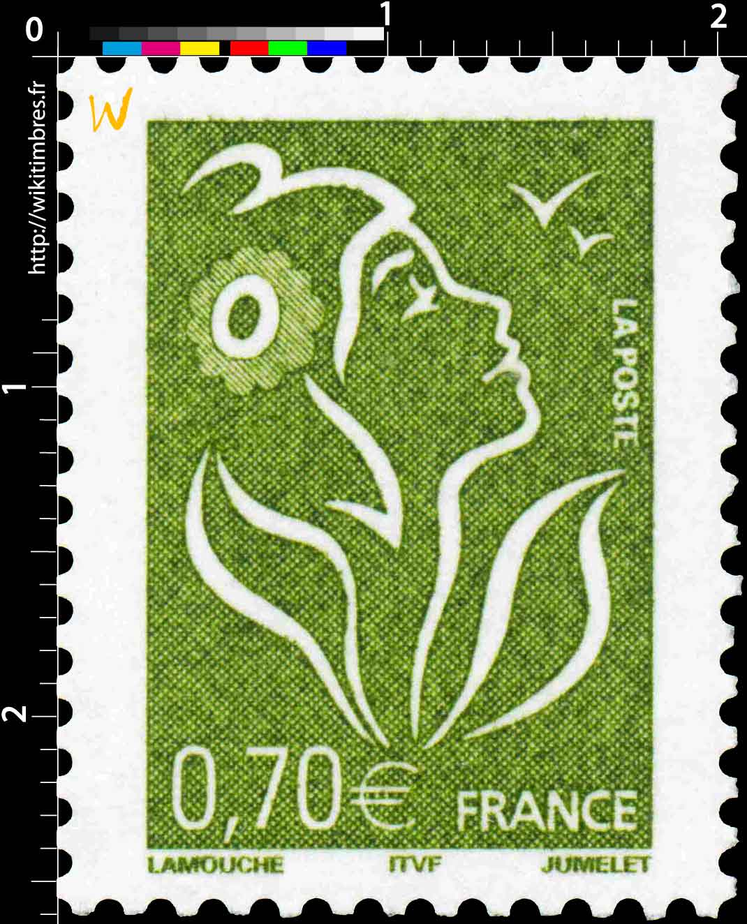 Sans légende particulière - type Marianne de Lamouche