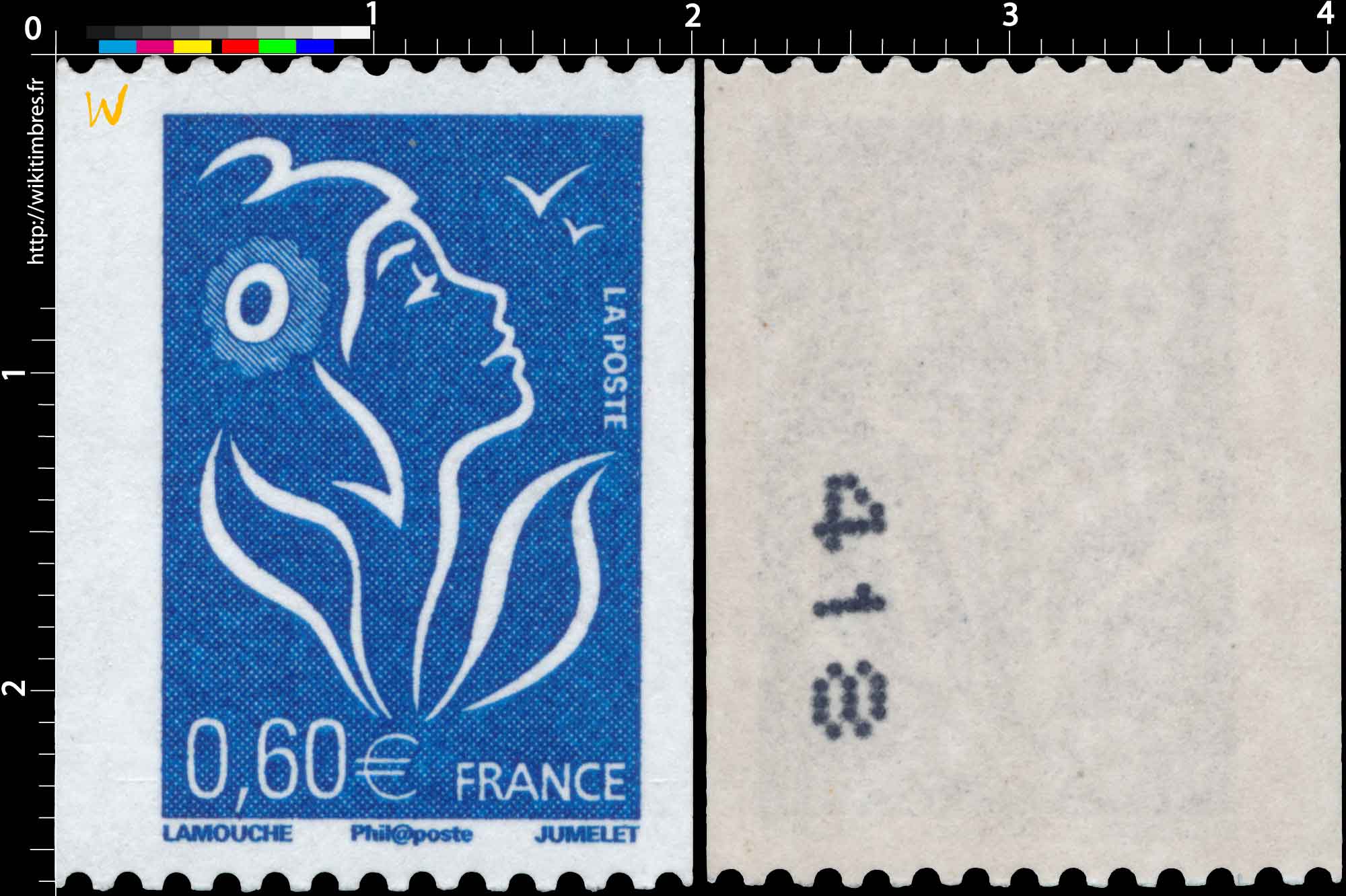 Sans légende particulière - type Marianne de Lamouche