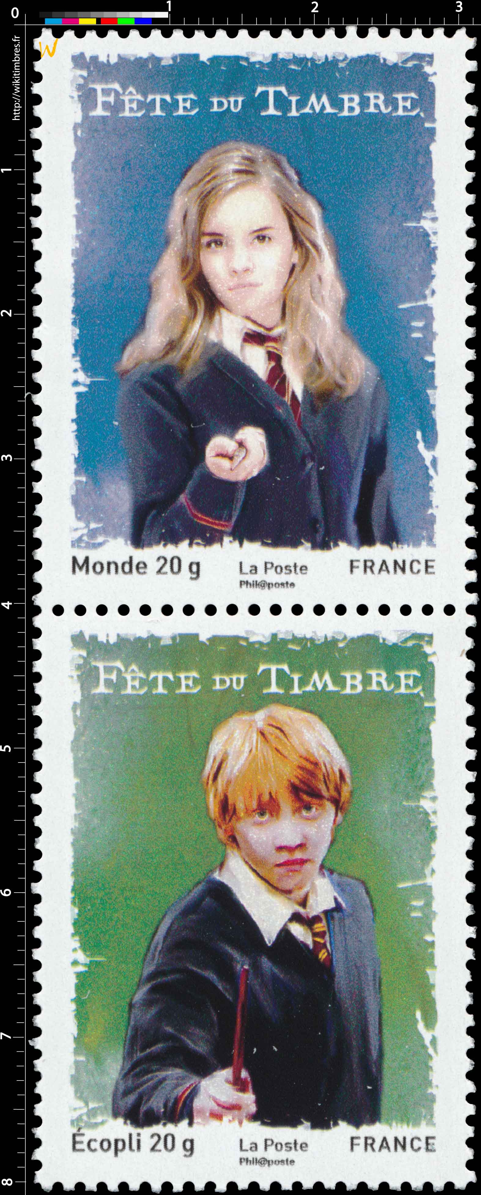 2007 FÊTE DU TIMBRE4 timbres n° 1 (Harry Potter